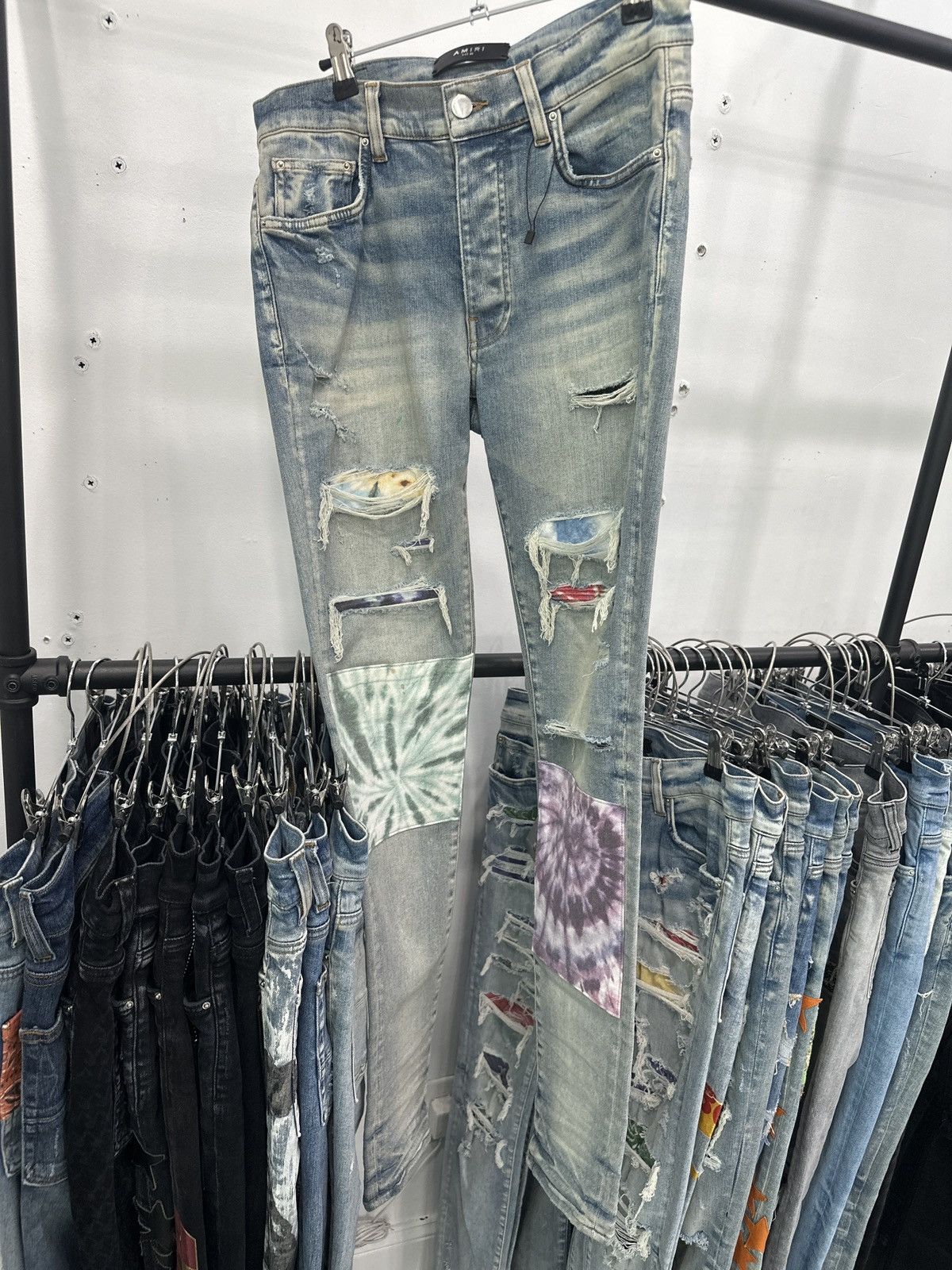 Amiri Amiri Tie Dye Patchwork Jeans Size US 30 / EU 46 - 1 Thumbnail