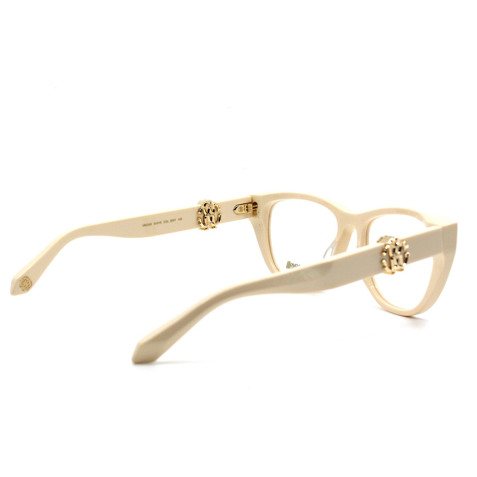 Roberto Cavalli NEW ROBERTO CAVALLI VRC045 09X7 IVORY EYEGLASSES FRAME Size ONE SIZE - 8 Thumbnail