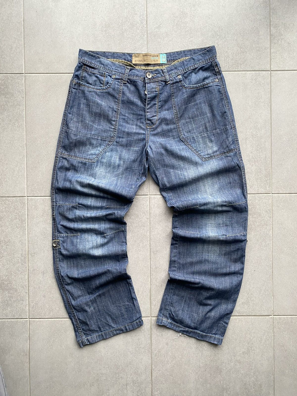 Vintage Vintage Y2K Blue Denim Jeans Size US 34 / EU 50 - 2 Thumbnail