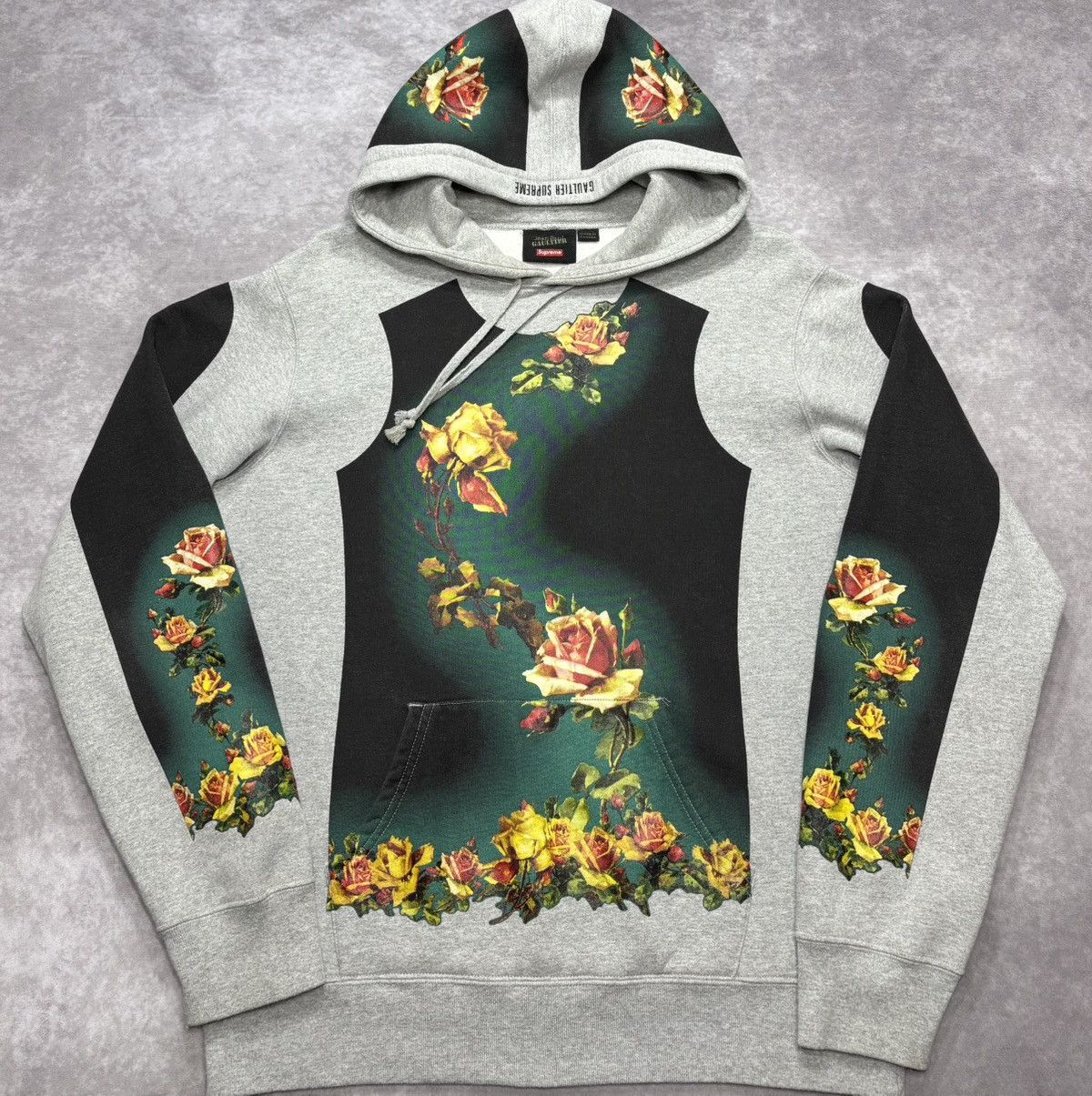 Jean Paul Gaultier × Supreme Supreme Jean Paul Gaultier Floral Print Hooded Sweatshirt Size US M / EU 48-50 / 2 - 1 Thumbnail