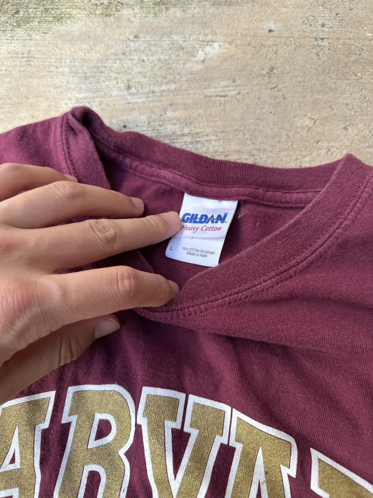 Vintage Vintage 90s Red Harvard University College T-Shirt Large Size US L / EU 52-54 / 3 - 2 Thumbnail