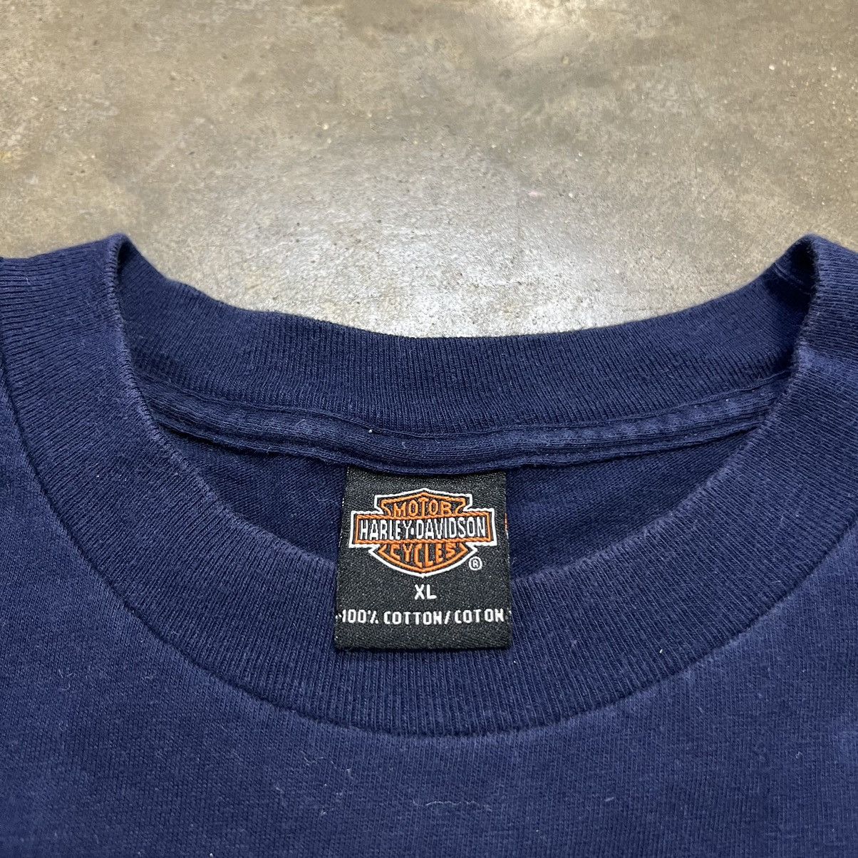 Harley Davidson × Vintage Vintage Harley Davidson Biker Tee Flame Spell Out Eagle Flag Size US XL / EU 56 / 4 - 9 Thumbnail