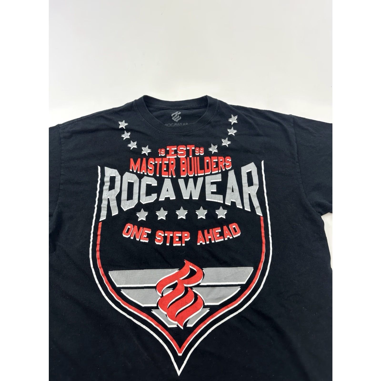Rocawear VINTAGE Rocawear Shirt Mens 2XL Blue Logo Graphic Print Hip Hop 80s 90s T-Shirt Men Size US XXL / EU 58 / 5 - 2 Thumbnail