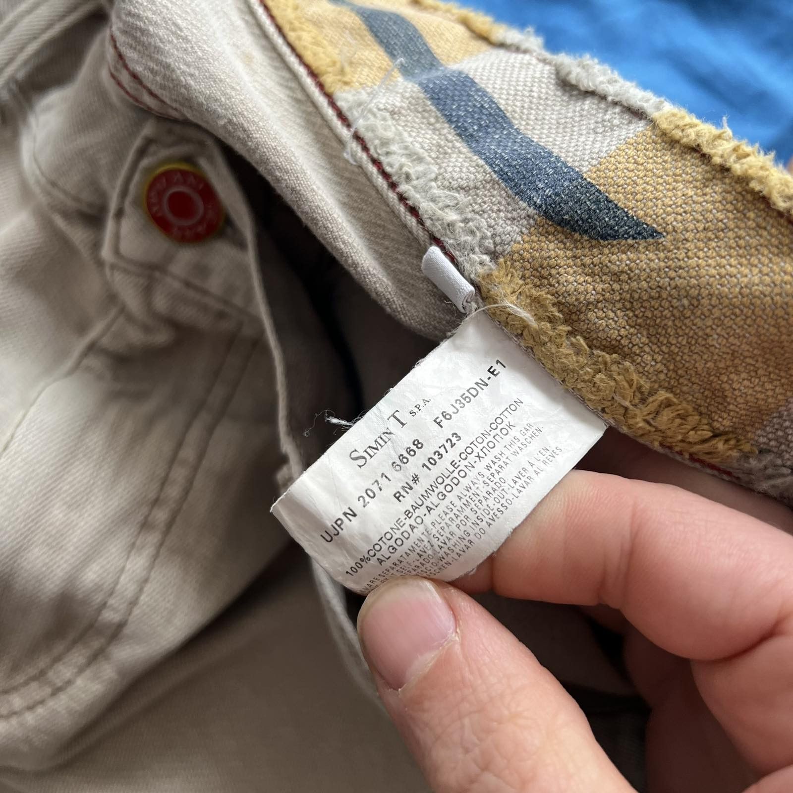 Designer × Giorgio Armani Vintage Giorgio Armani Trousers Beige Pants SZ 38 Size US 36 / EU 52 - 7 Thumbnail