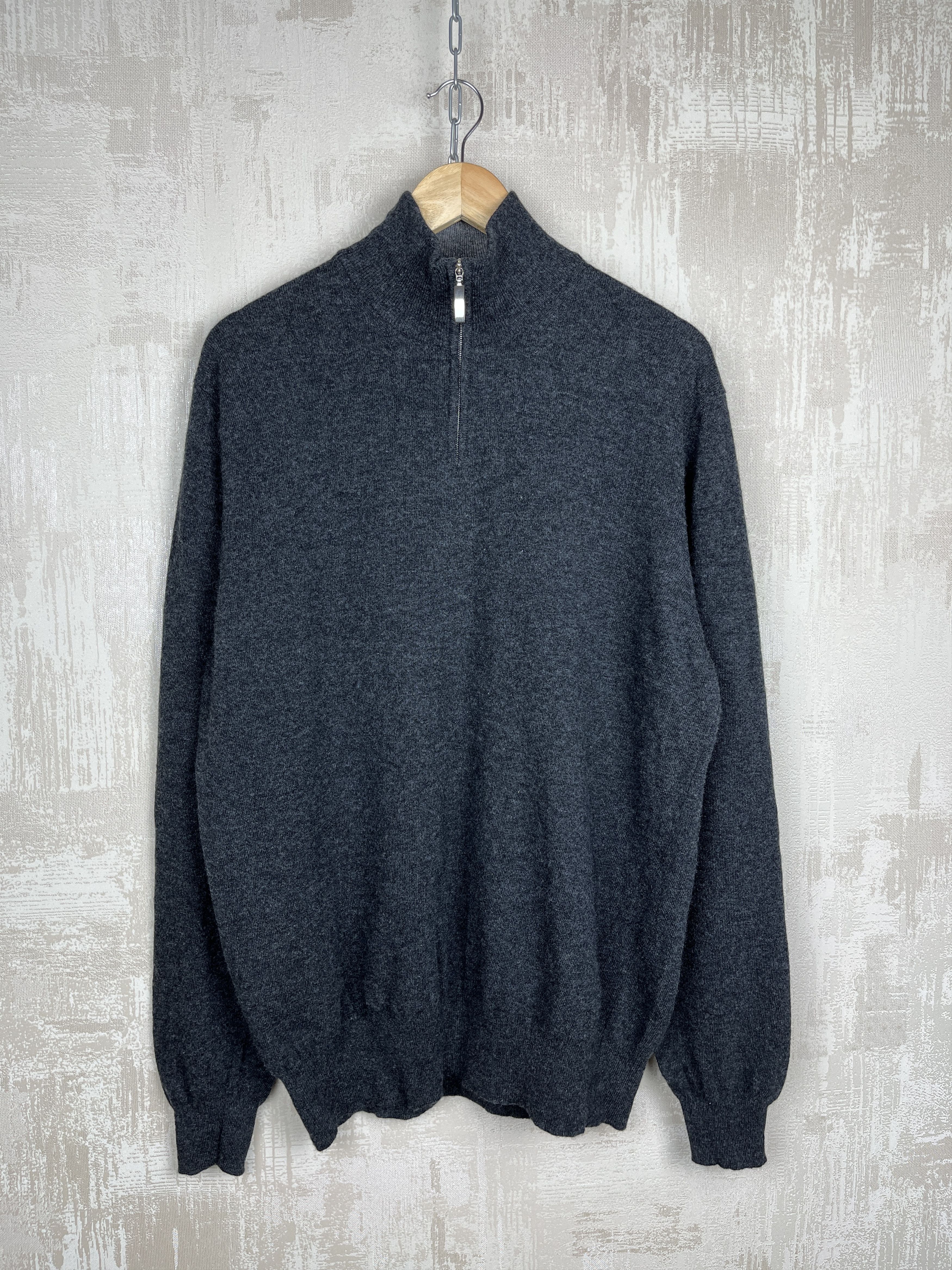 Scott & Charters Scott & Charters Half Zip Wool Sweater Made in Scotland Size US XL / EU 56 / 4 - 2 Thumbnail