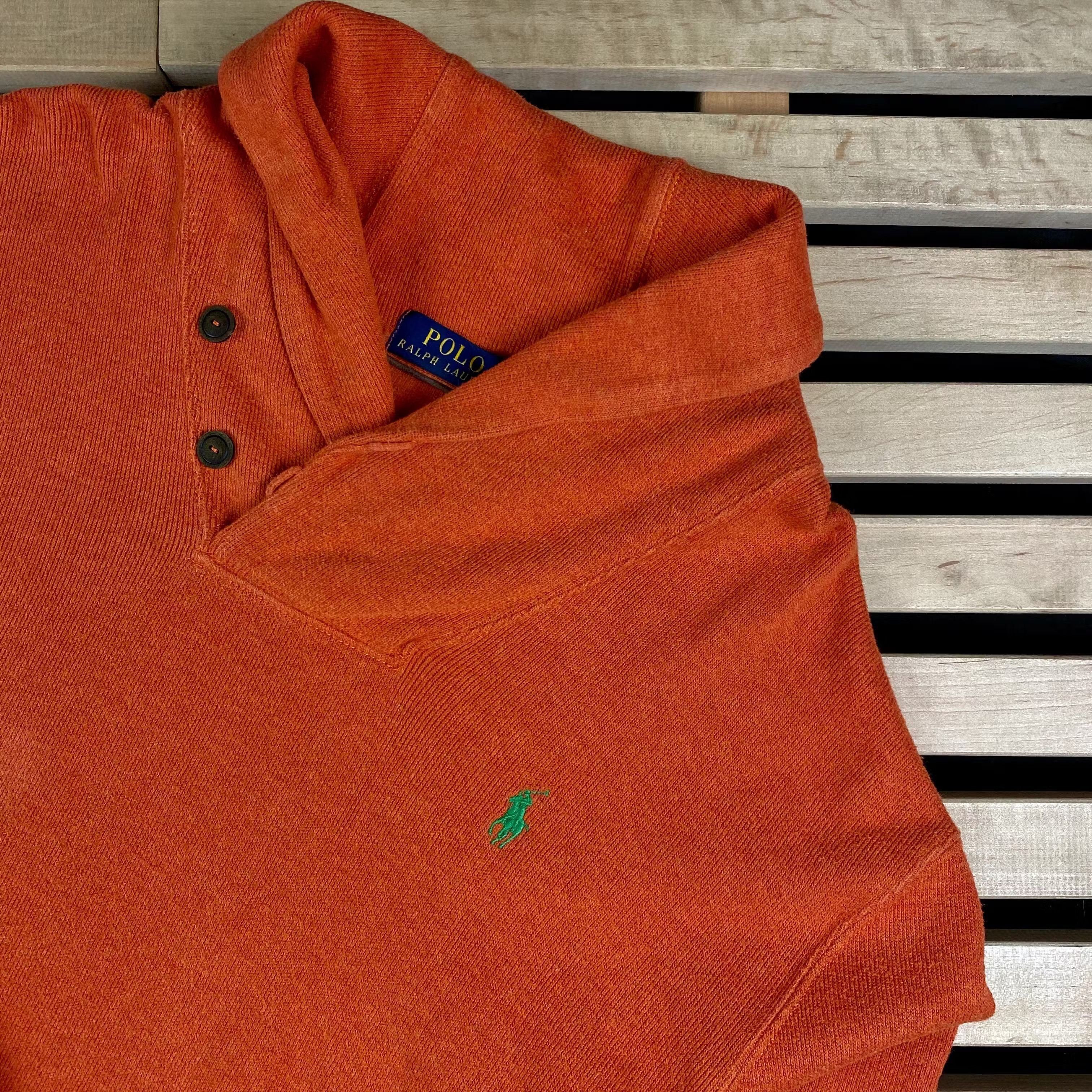 Polo Ralph Lauren × Ralph Lauren Mens Sweater Sweatshirt Polo Ralph Lauren Size L Orange Size US L / EU 52-54 / 3 - 2 Thumbnail