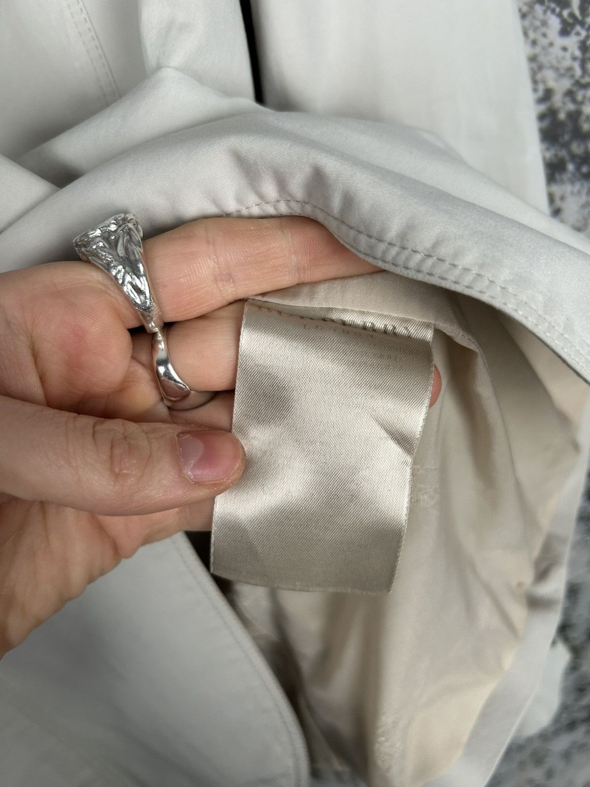 Burberry Vintage Burberry White Blazer Jacket Designer Made in Poland Size L / US 10 / IT 46 - 8 Thumbnail