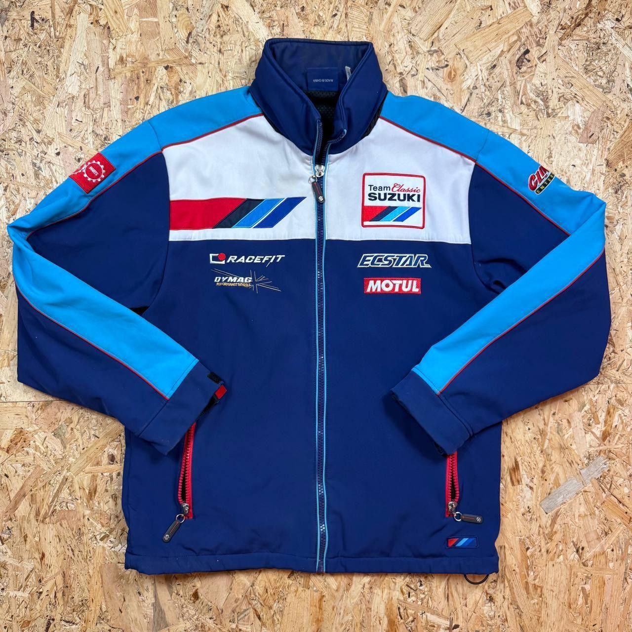 Vintage Suzuki Vintage Racing Fleece Jacket Size US L / EU 52-54 / 3 - 1 Thumbnail