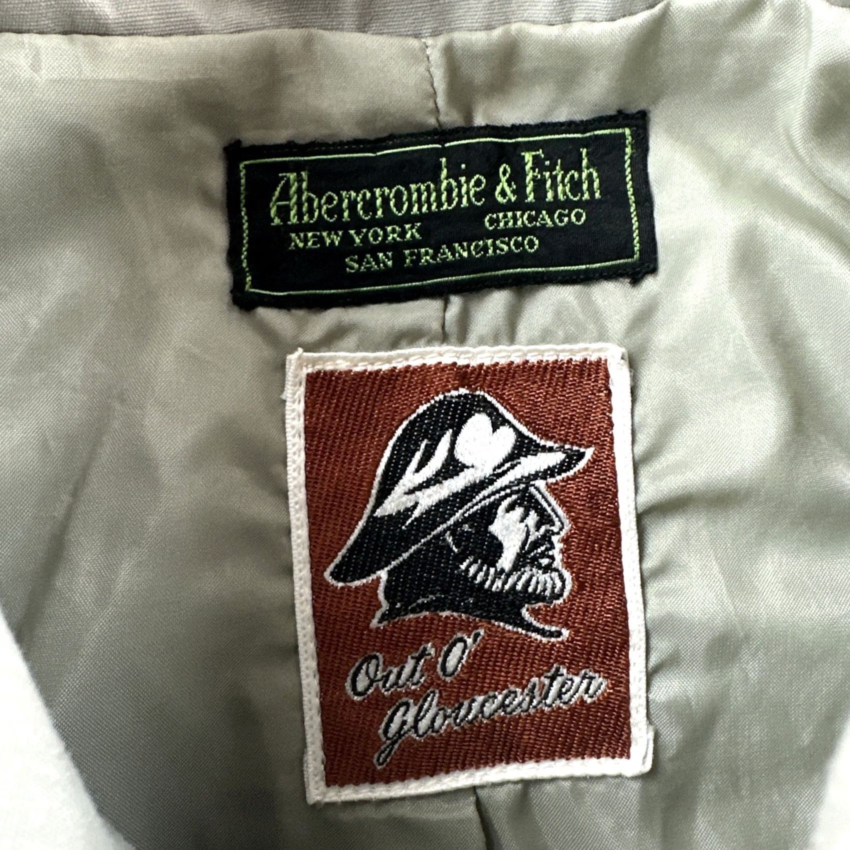 Abercrombie & Fitch VINTAGE Abercrombie & Fitch Mighty Mac Portwear Out O Gloucester Jacket Mens L Beige Fur Fitch Cotton Sportswear/Beach 1960s Size US L / EU 52-54 / 3 - 7 Thumbnail