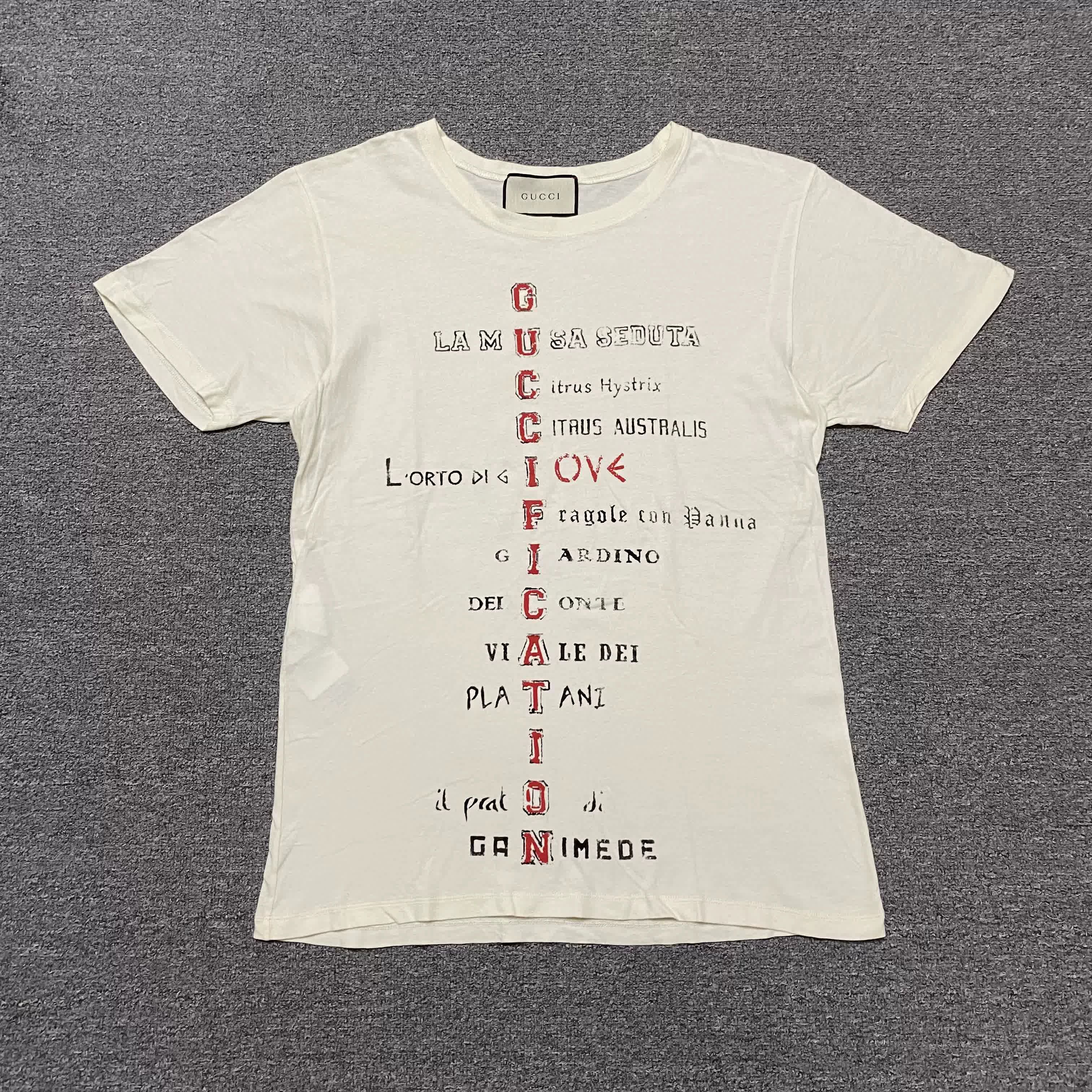Gucci GUCCI Graffiti Logo Short Sleeve Size US S / EU 44-46 / 1 - 1 Thumbnail
