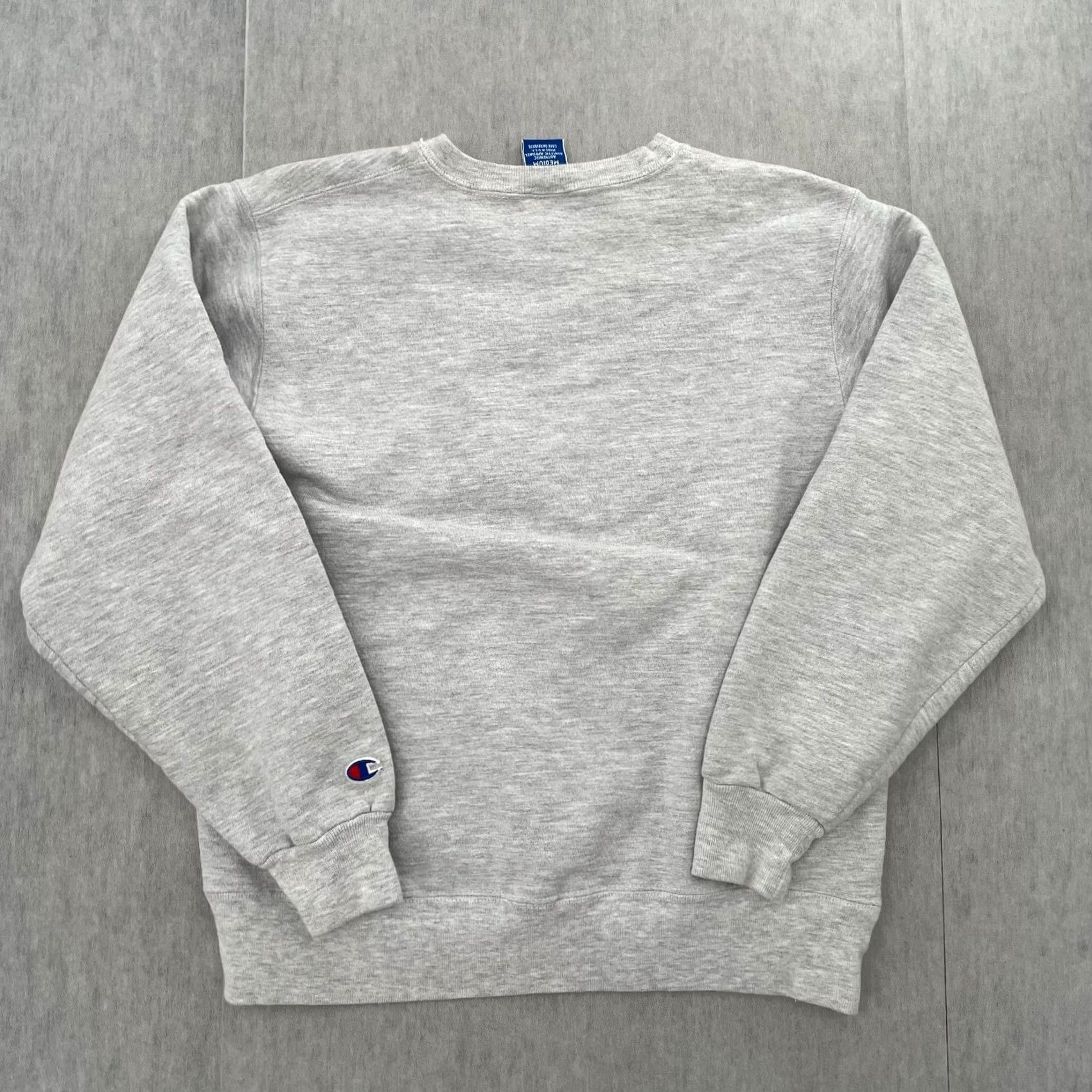 Champion VINTAGE Champion Pullover Sweater Shirt Women’s Medium Gray 1996 Olympics 90s Embroidered Logo - Cotton Blend Fleece Casual Size M / US 6-8 / IT 42-44 - 2 Thumbnail