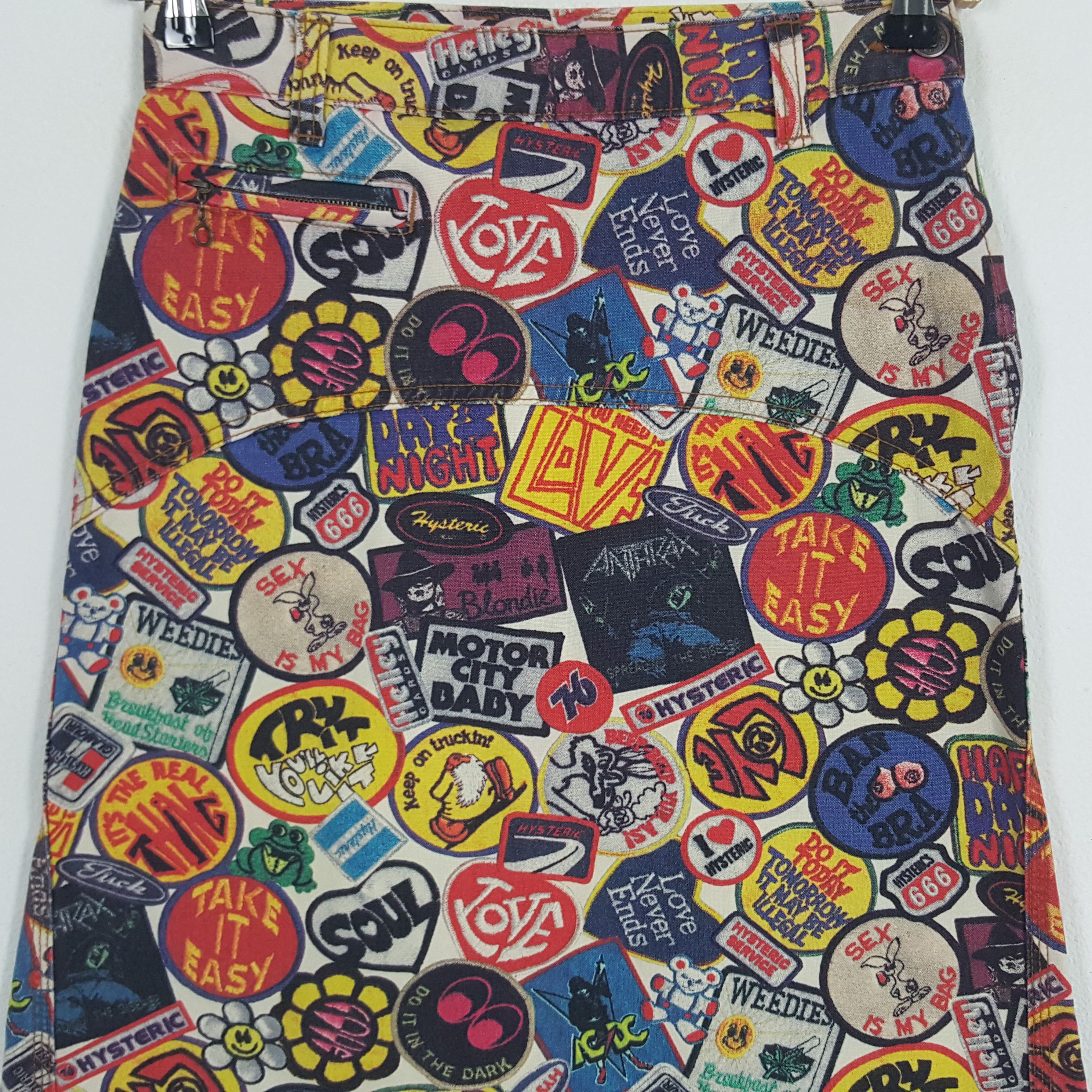Hysteric Glamour × Japanese Brand Vintage Hysteric Glamour Fullprinted Patch Design Skirts Size 26" / US 2 / IT 38 - 2 Thumbnail