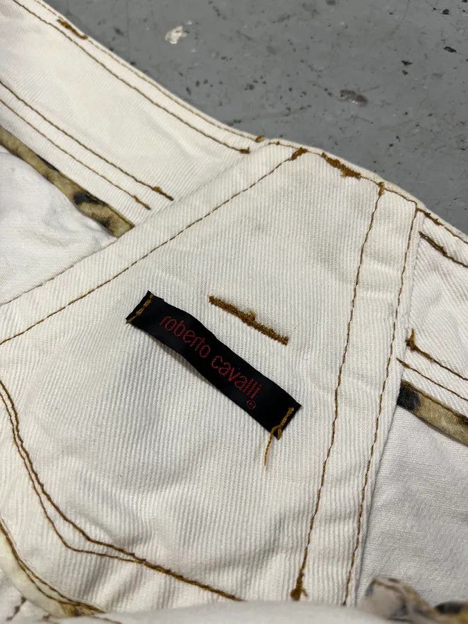 Designer × Roberto Cavalli × Vintage AW2000 Roberto Cavalli White Royal Pants Size US 33 - 10 Thumbnail