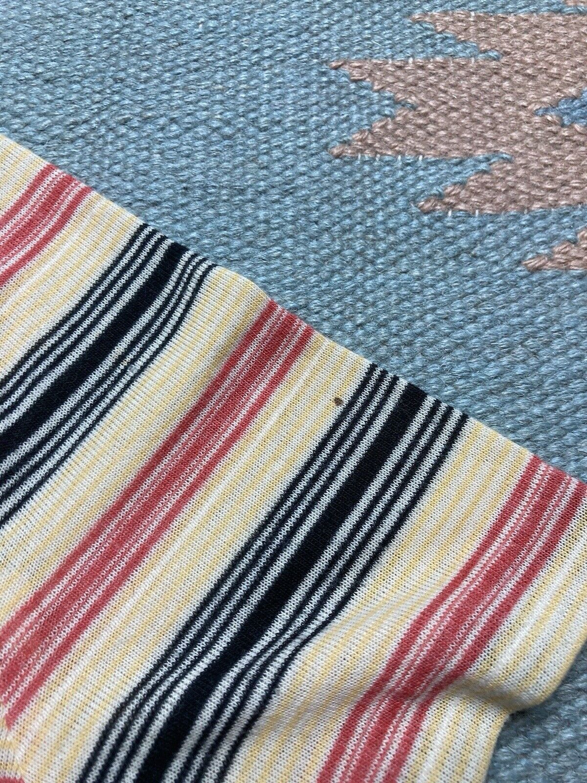 Vintage VTG 70s striped t shirt thin soft worn wide neck women’s L Size L / US 10 / IT 46 - 9 Thumbnail