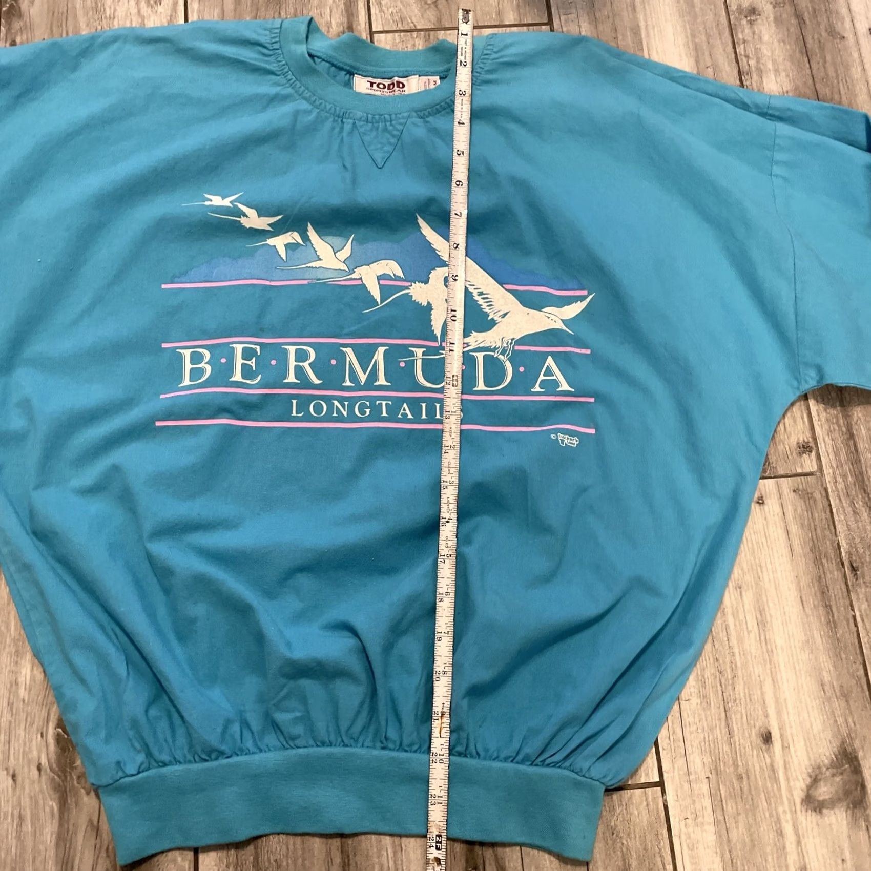 Altea VINTAGE TODD SPORTSWEAR Shirt Men S/M Teal Bermuda Longtails 80s 90s Casual Embroidered Size US S / EU 44-46 / 1 - 5 Thumbnail
