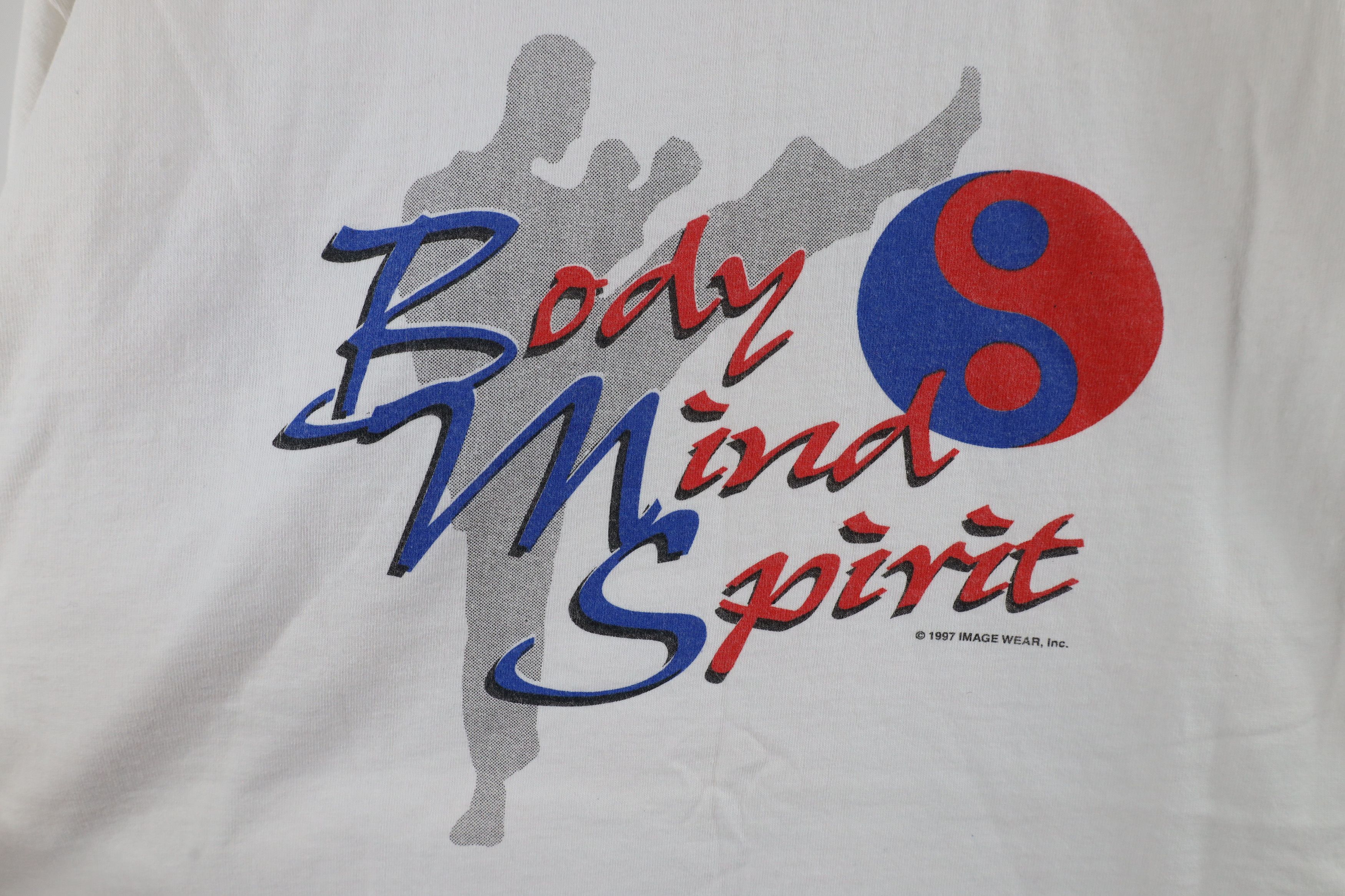Vintage Vintage 90s Martial Arts America T-Shirt White Cotton Size US M / EU 48-50 / 2 - 9 Thumbnail
