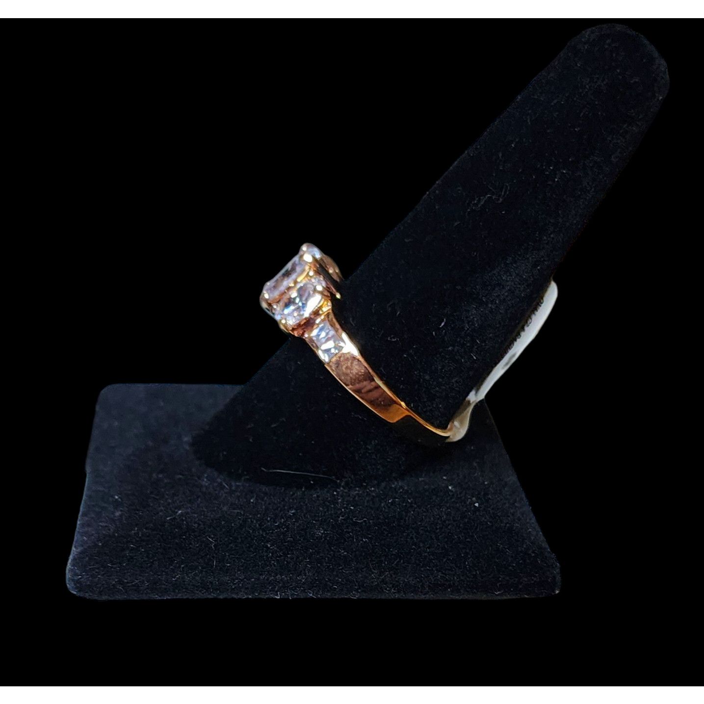 Other NEW KAS Oval Baguette CZ Size 8.5 Ring 14k Gold Plated Size ONE SIZE - 4 Thumbnail
