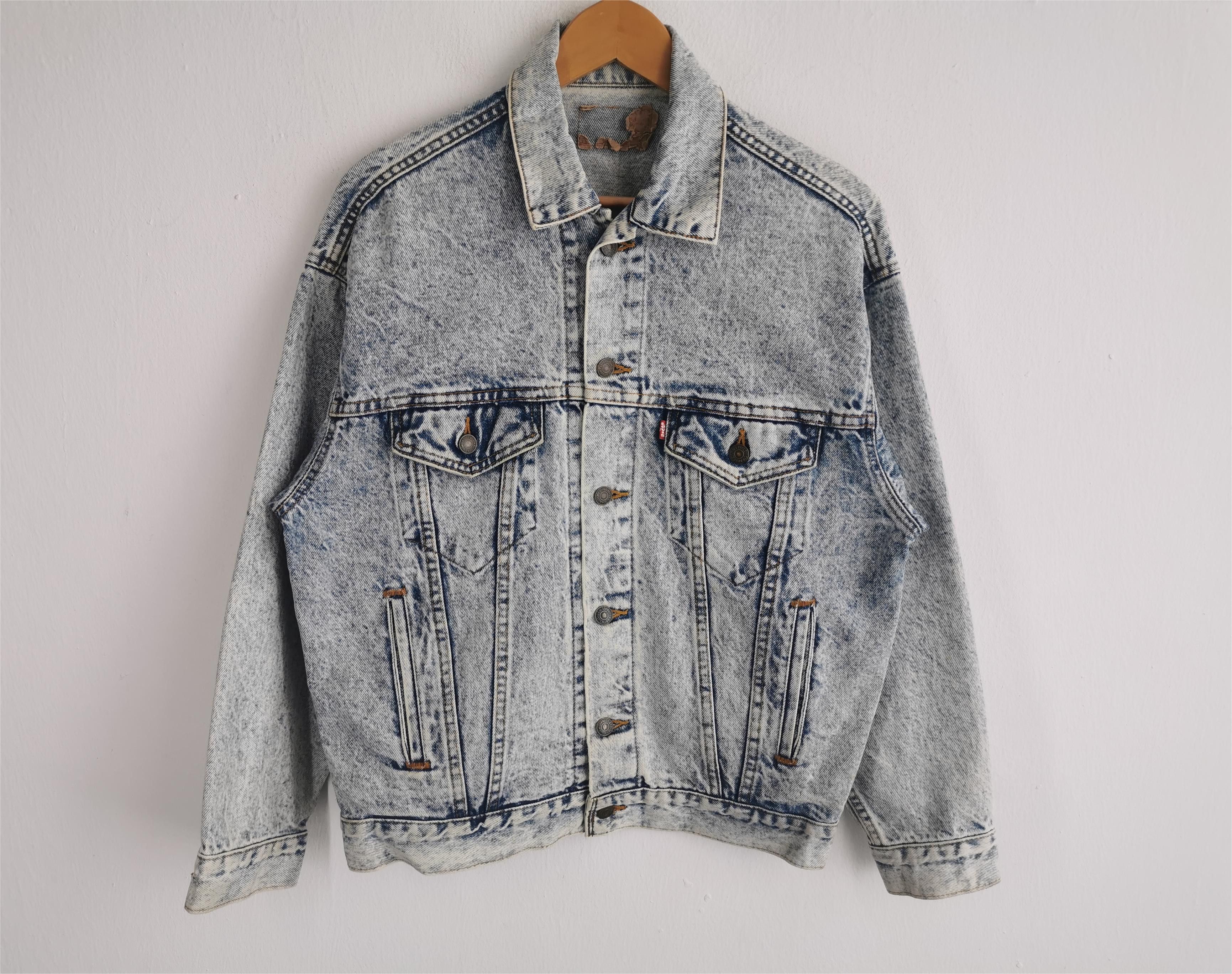 Levi's Vintage 80s Levis 70507-0219 Acidwash Denim Jacket Size US M / EU 48-50 / 2 - 2 Thumbnail