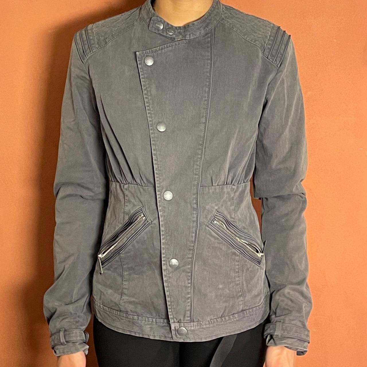 Diesel Diesel Women's Grey and White Jacket Size M / US 6-8 / IT 42-44 - 2 Thumbnail