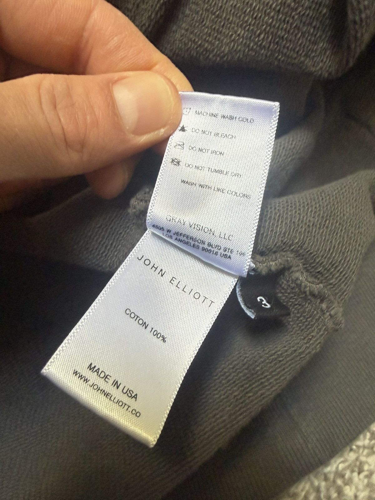 John Elliott John Elliott cotton pullover hoodie size 3 large Size US L / EU 52-54 / 3 - 11 Thumbnail