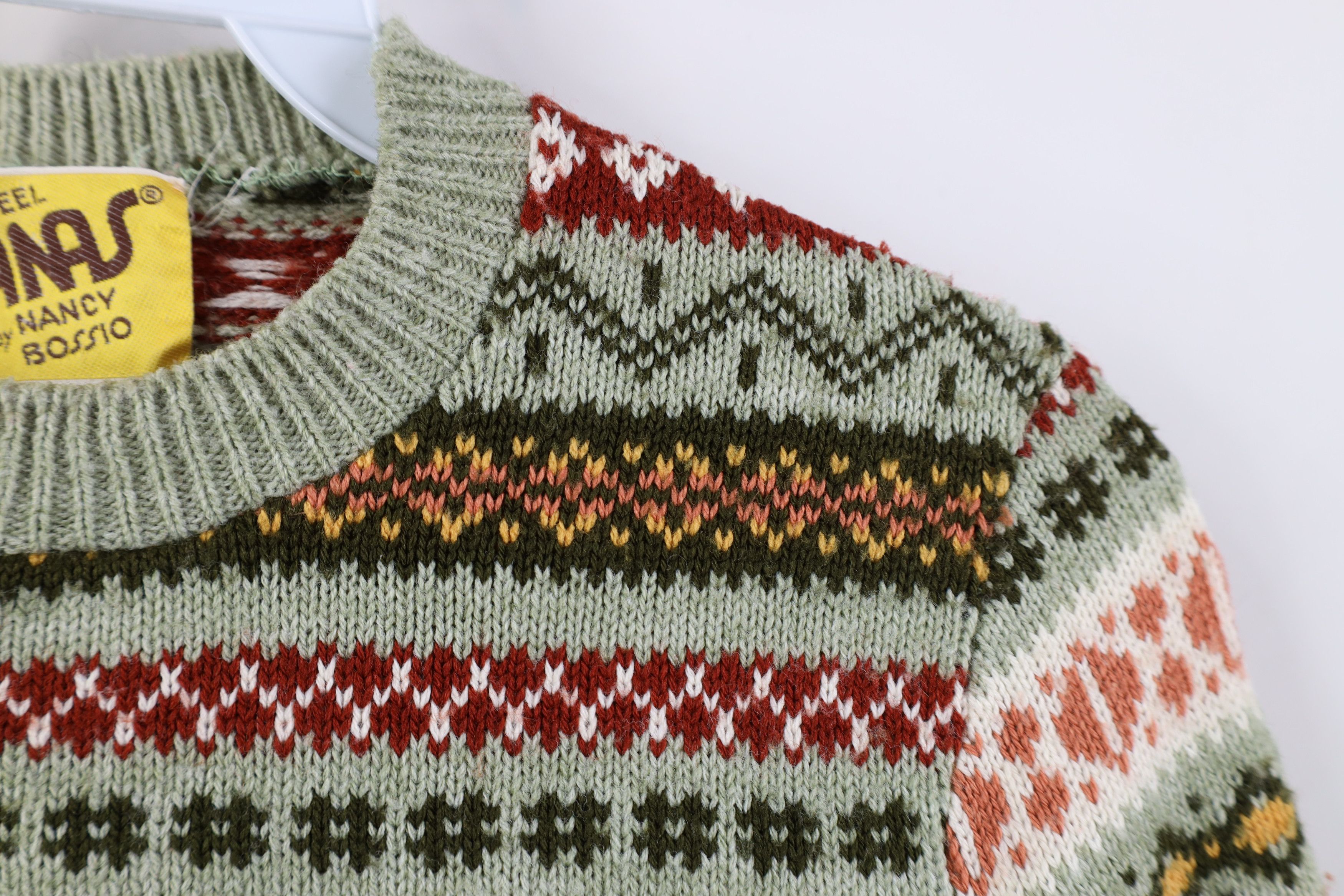 Vintage Vintage 70s Streetwear Rainbow Fair Isle Crewneck Sweater Size XS / US 0-2 / IT 36-38 - 6 Thumbnail