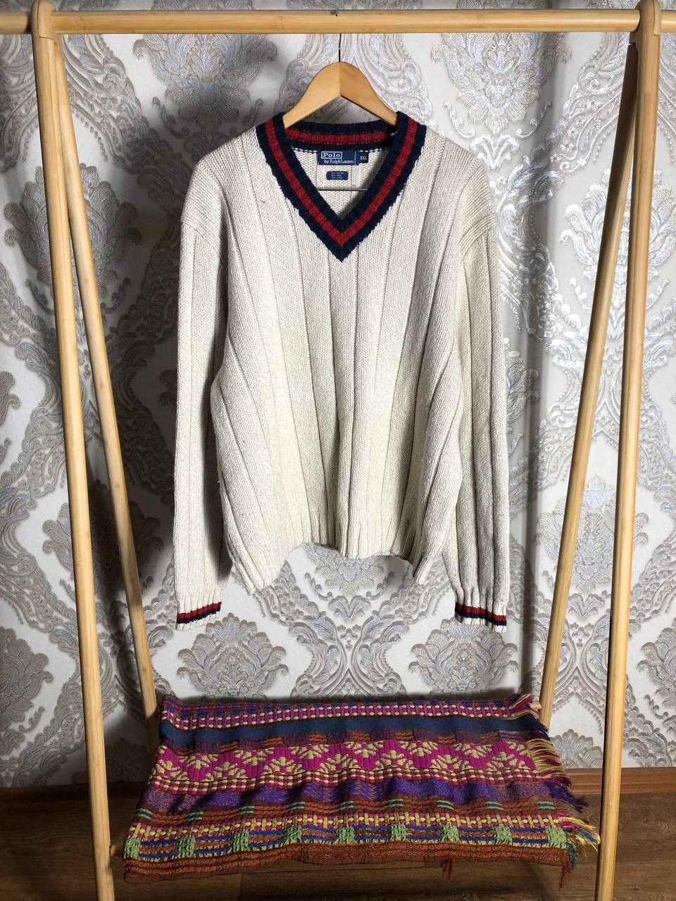 Polo Ralph Lauren VINTAGE POLO RALPH LAUREN RETRO SWEATER KNIT DESIGNER 90s Size US XXL / EU 58 / 5 - 1 Thumbnail