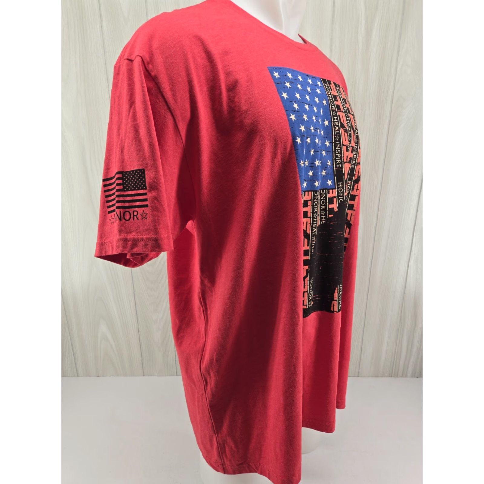 Next Level VINTAGE Red Friday Remember Everyone Deployed T-Shirt 2XL Men Graphic Print Crew Neck Short Sleeve Preshrunk Cotton Next Level Gildan Heavy Cotton Size US XXL / EU 58 / 5 - 6 Thumbnail