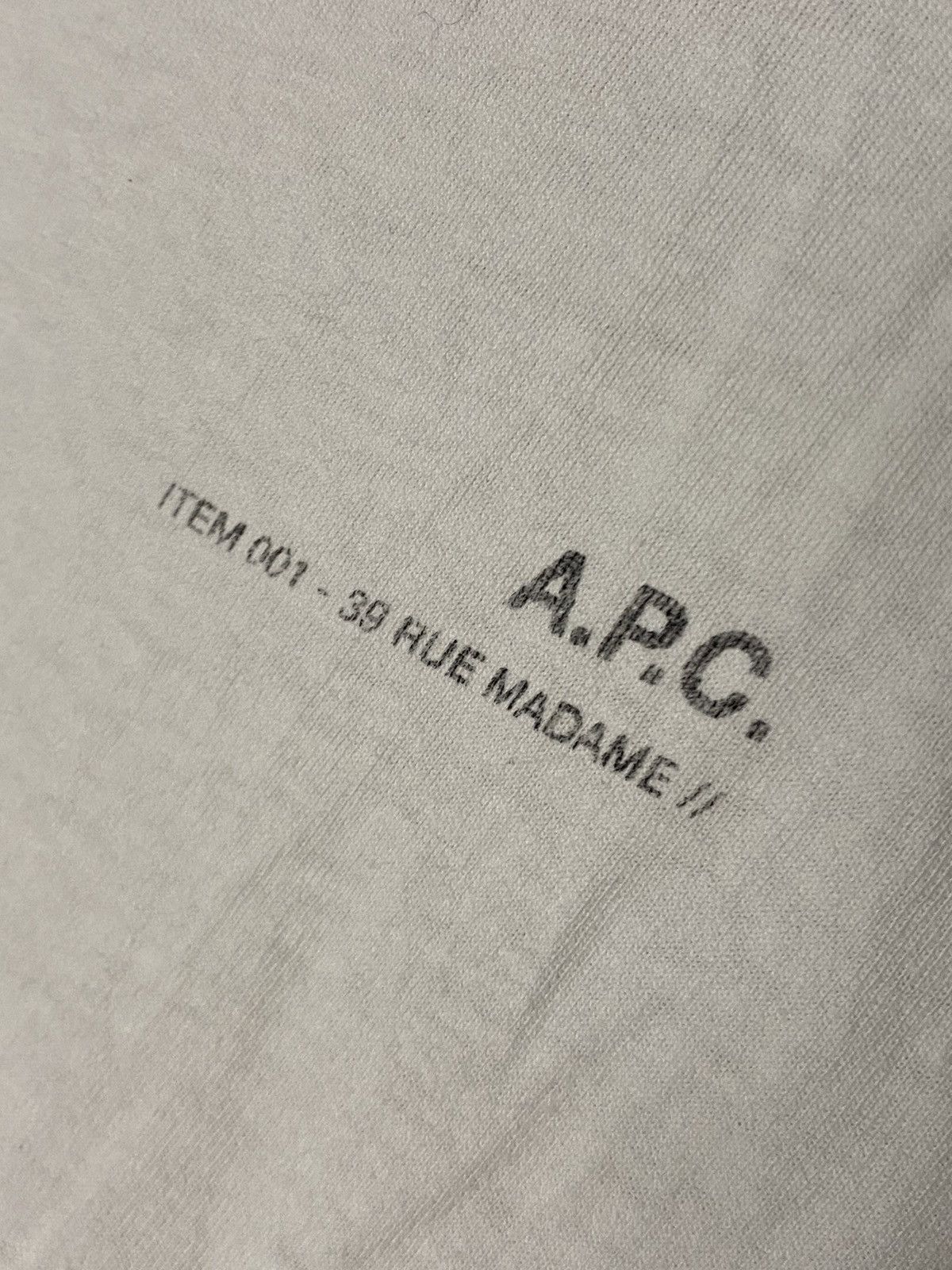 A.P.C. Vintage A.P.C T-shirt Logo hype Drill Size US L / EU 52-54 / 3 - 3 Thumbnail