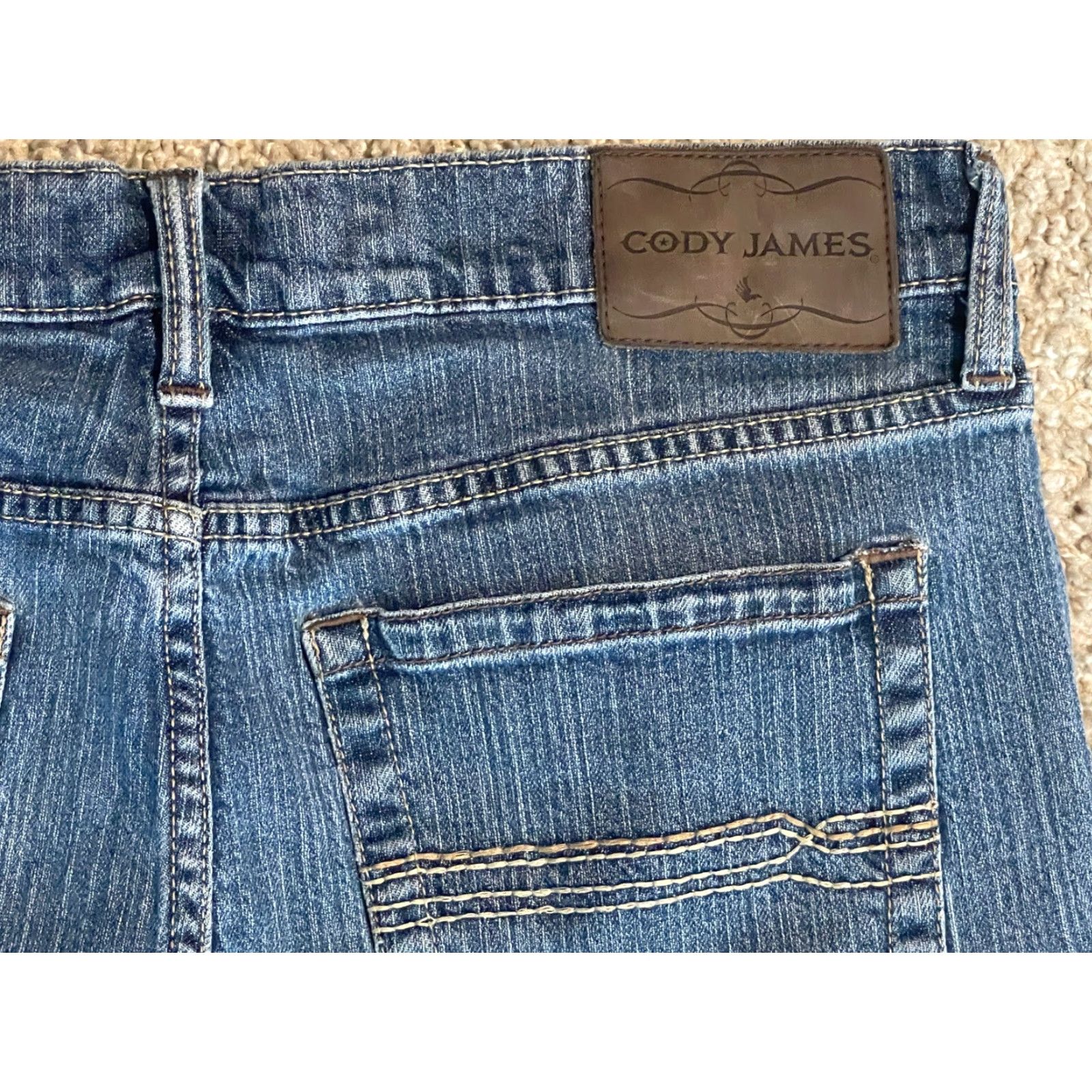 Cody James Cody James Jeans Mens 34x30 Blue Bootcut Denim Western Shirt? Size US 34 / EU 50 - 4 Thumbnail