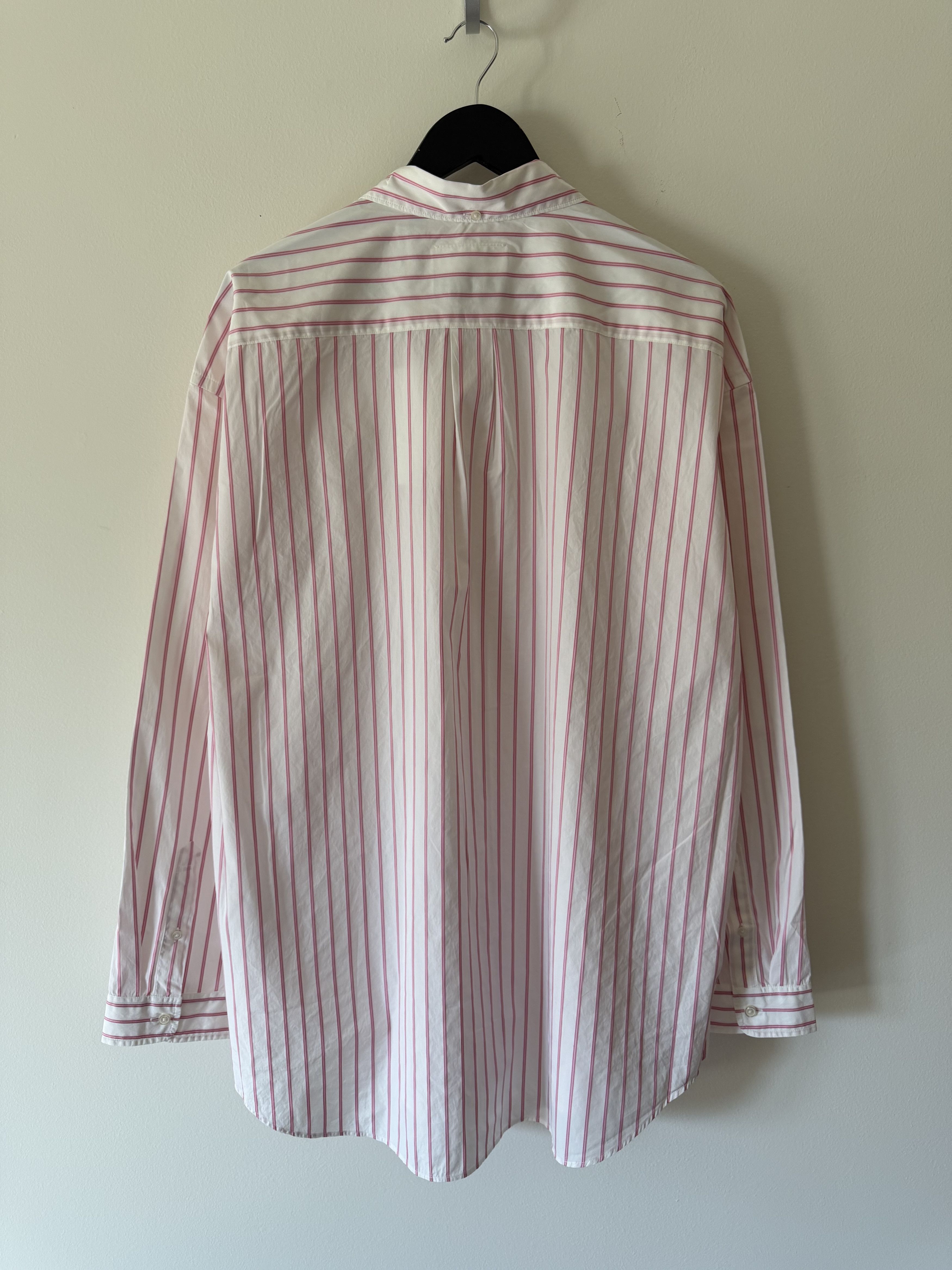 Maison Margiela × Supreme Supreme MM6 Maison Margiela Stripe Button Up Shirt in Pink Size US XL / EU 56 / 4 - 5 Thumbnail
