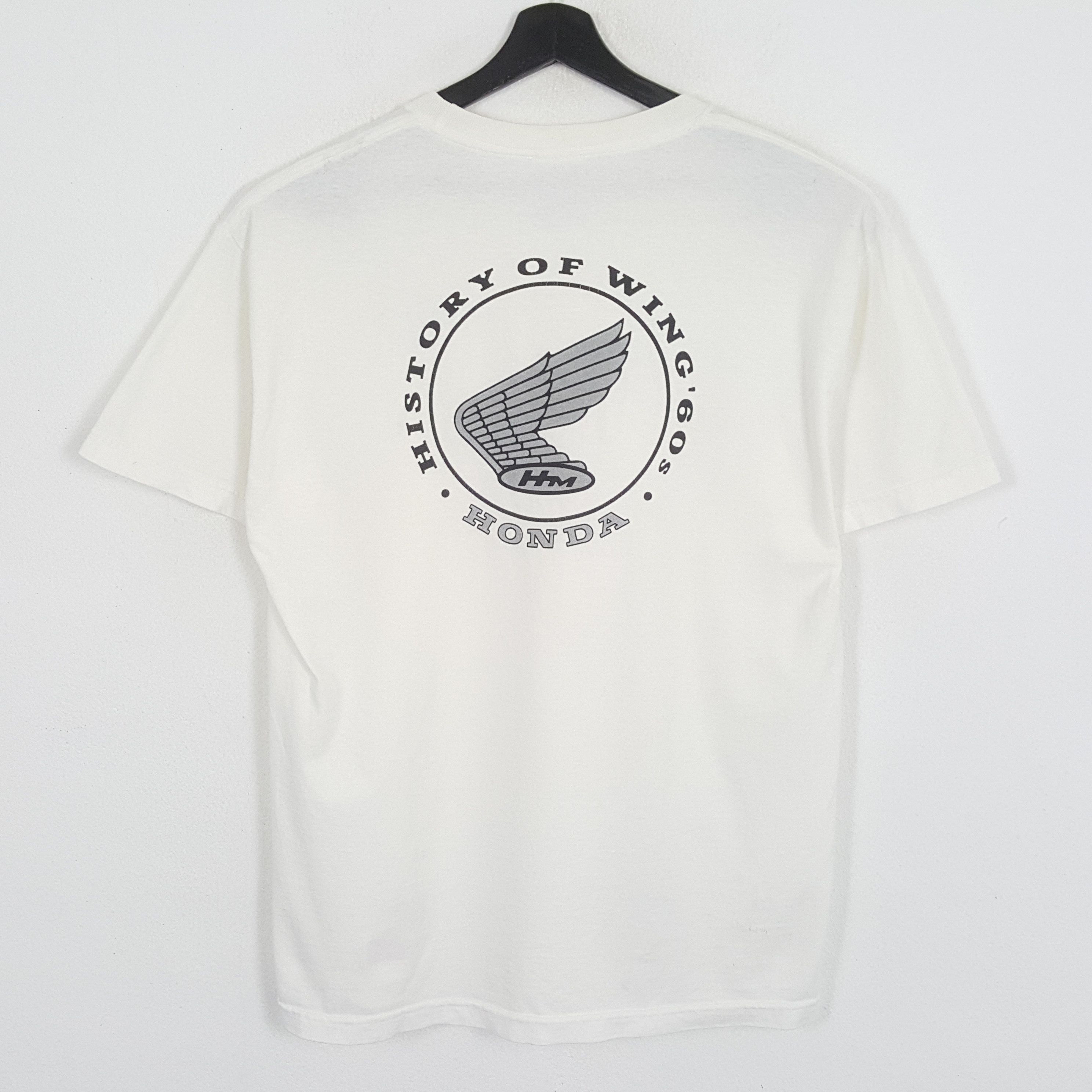 Honda × Vintage HONDA History Of Wings Japanese Brand Vintage Tshirt Size US L / EU 52-54 / 3 - 1 Thumbnail