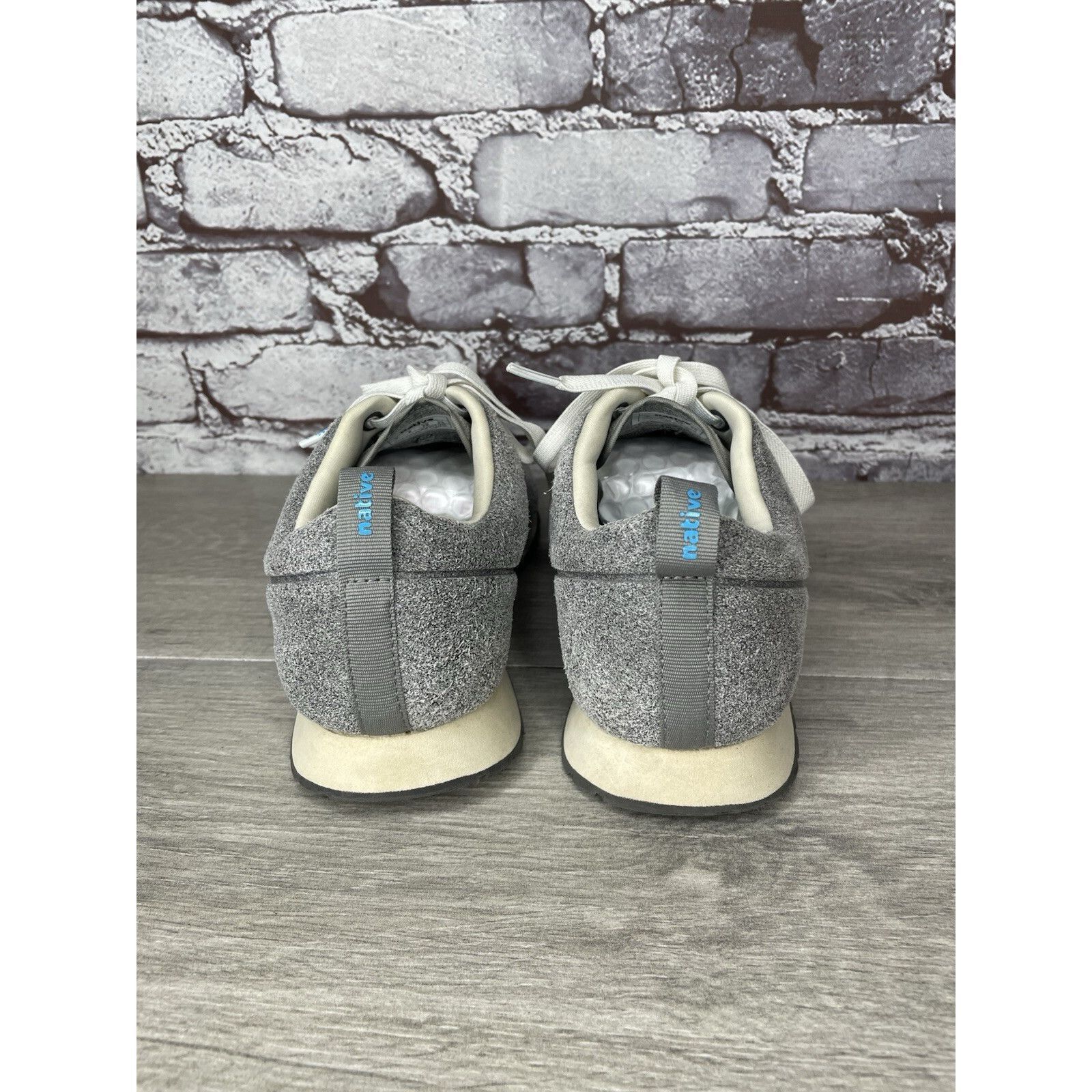 Native Native Monaco Gray Suede White Lace Up Casual Sneakers Shoes Size US 7 / EU 40 - 4 Thumbnail