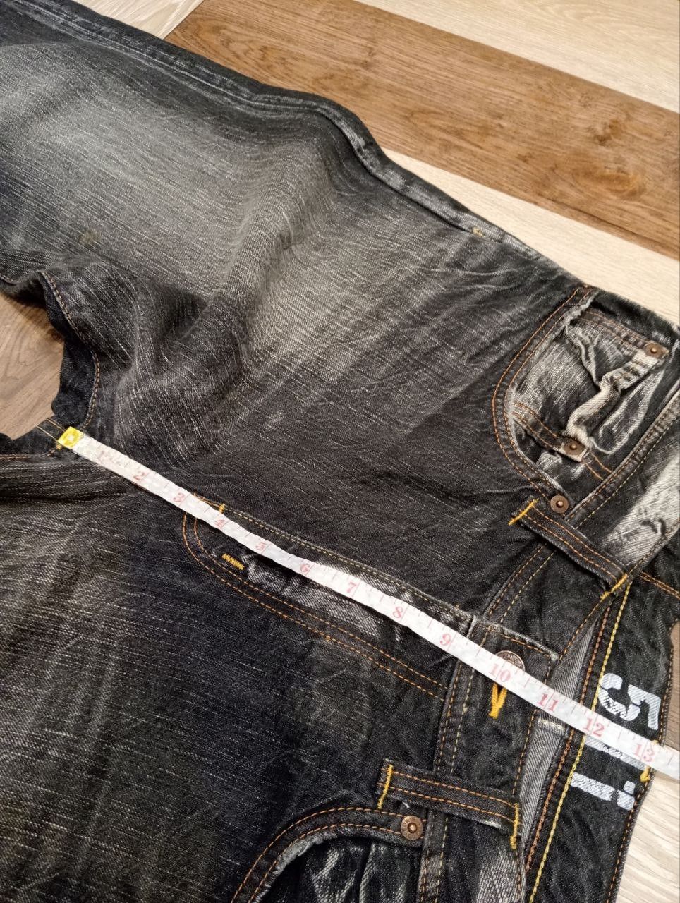 Edwin EDWIN BLACK WASHED DENIM FLARED PANTS Size US 34 / EU 50 - 16 Thumbnail