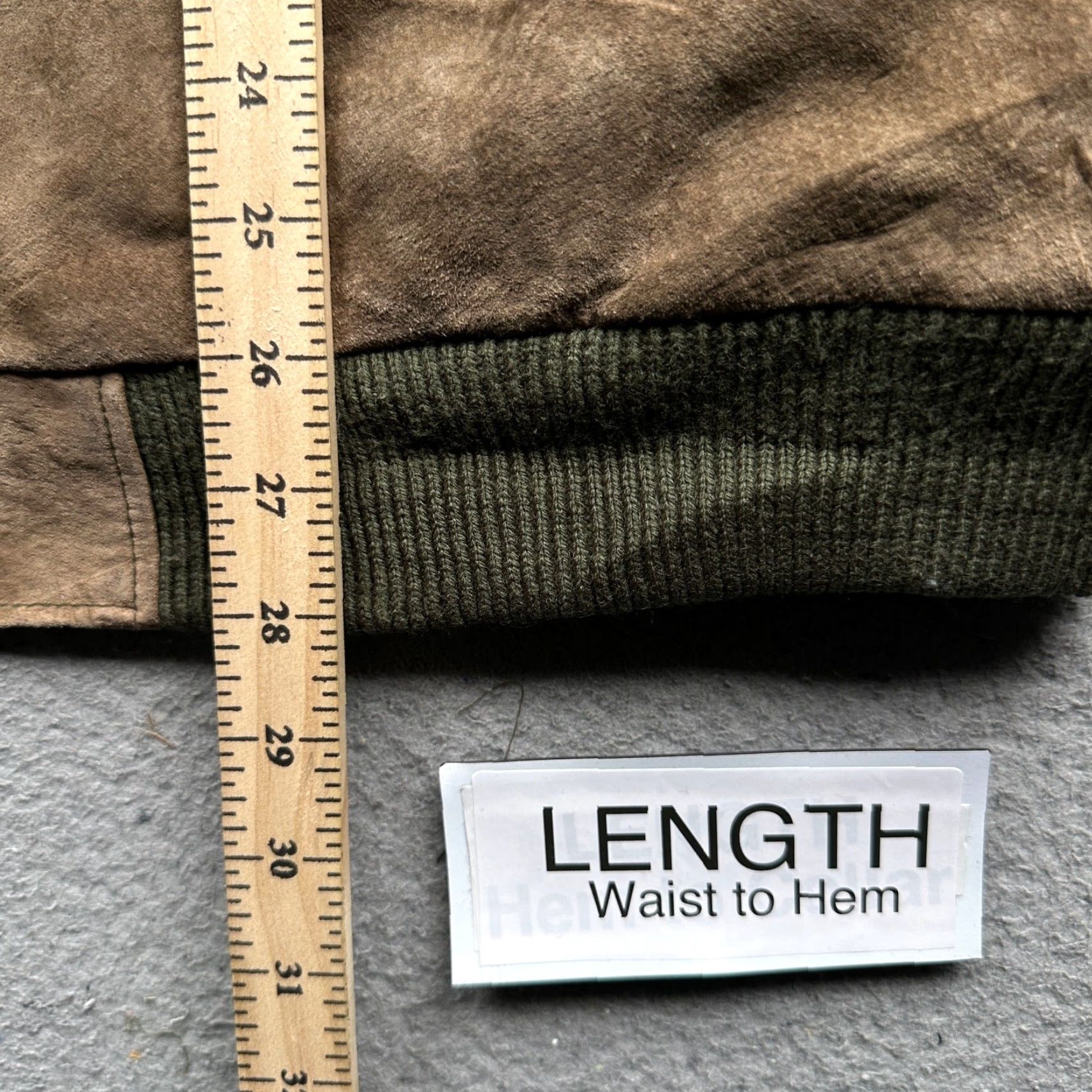 Vintage VINTAGE Arizona Jean Co. Genuine Leather Suede Bomber Jacket Mens Large Brown Size US 33 - 4 Thumbnail