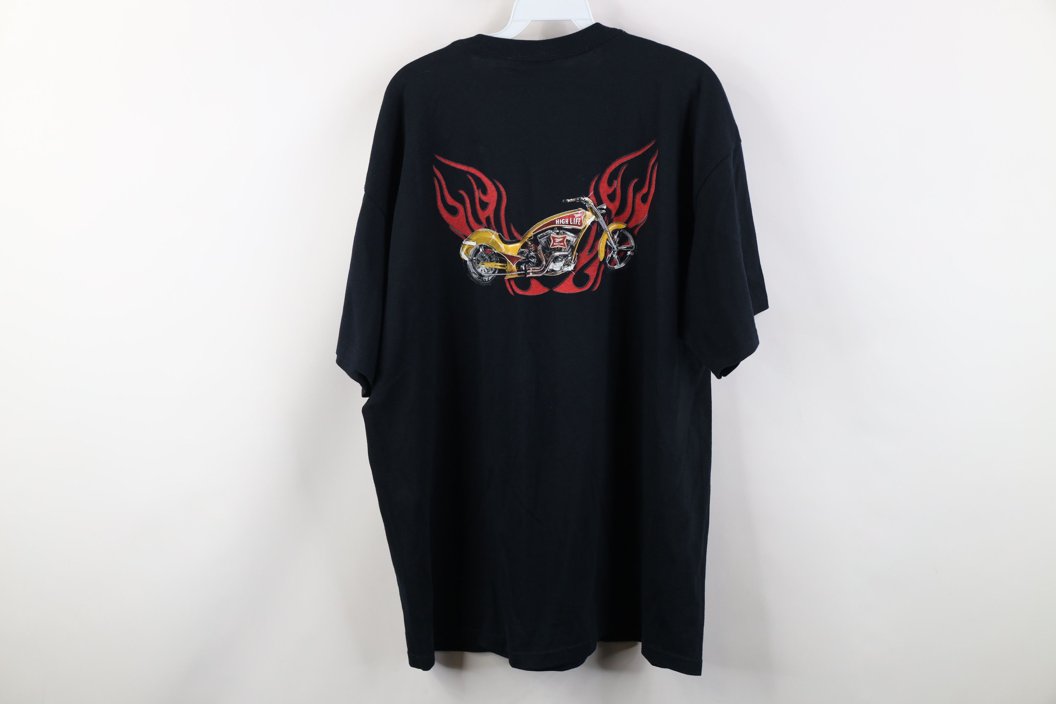 Vintage Vintage Y2K Miller Lite Beer Motorcycle Milwaukee T-Shirt Size US XL / EU 56 / 4 - 13 Thumbnail