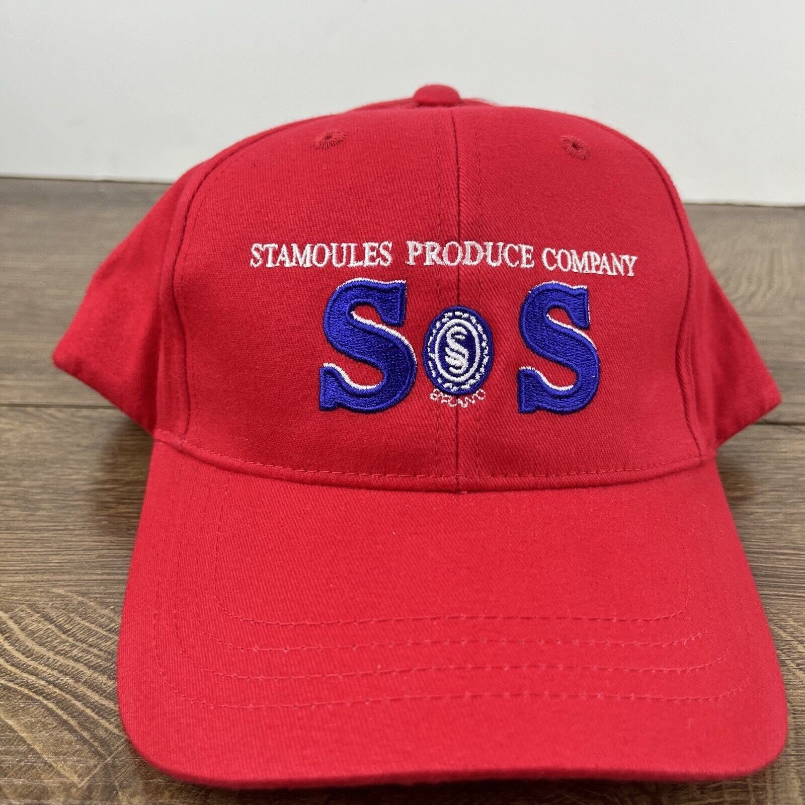 Other Stomoules Produce Hat SOS Hat Red Cap Adjustable Hat Red Adu Size ONE SIZE - 4 Thumbnail