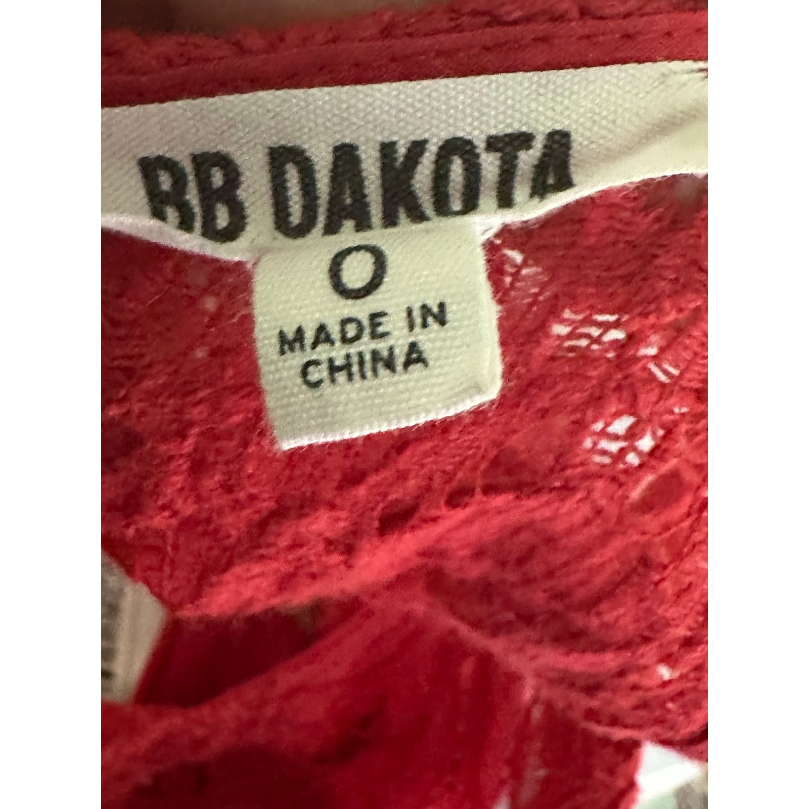 BB Dakota BB Dakota red lace fit and flare mini dress size 0 Size XS / US 0-2 / IT 36-38 - 3 Thumbnail
