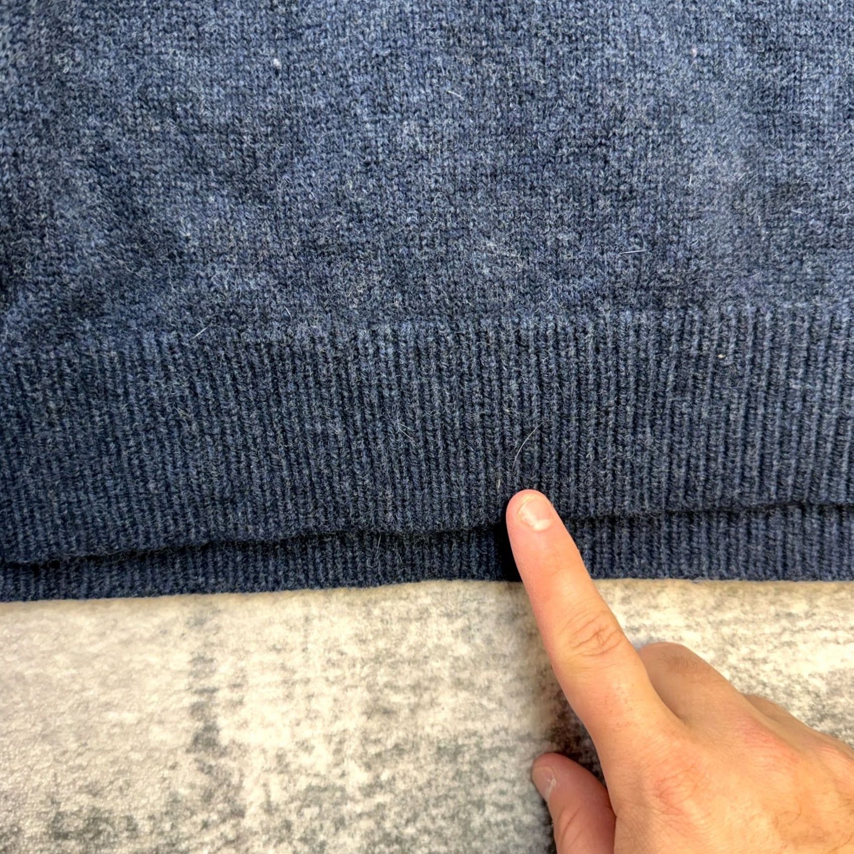 Vintage L.L. Bean Sweater Mens XL Blue Rangely Merino Wool 1/4 Zip Pullover Jumper Casual Size US XL / EU 56 / 4 - 4 Thumbnail