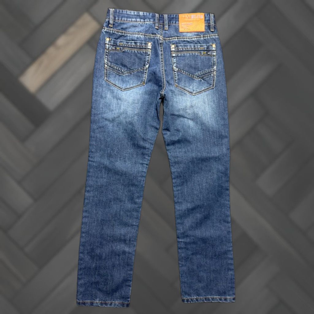 Denime TTN Blue Denim T8904 Men's Jeans Size 32×32 Faded (30×31) Size US 30 / EU 46 - 1 Thumbnail