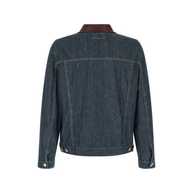 Brunello Cucinelli BRUNELLO CUCINELLI $3900 Denim Lightweight Outerwear Jacket Size US XXL / EU 58 / 5 - 2 Thumbnail