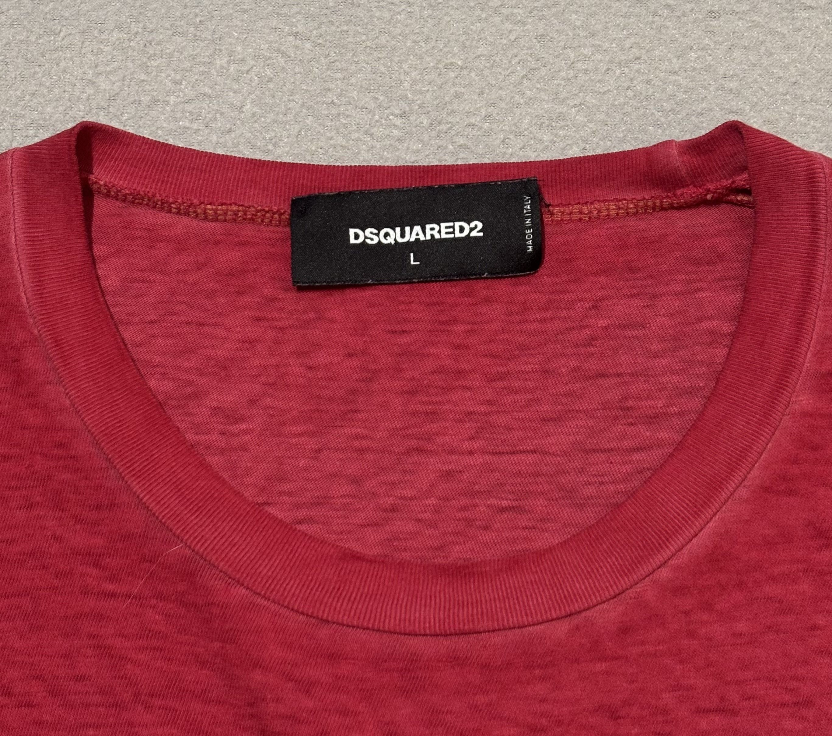 Dsquared2 Dsquared2 Red T-shirt Size L Size US L / EU 52-54 / 3 - 11 Thumbnail