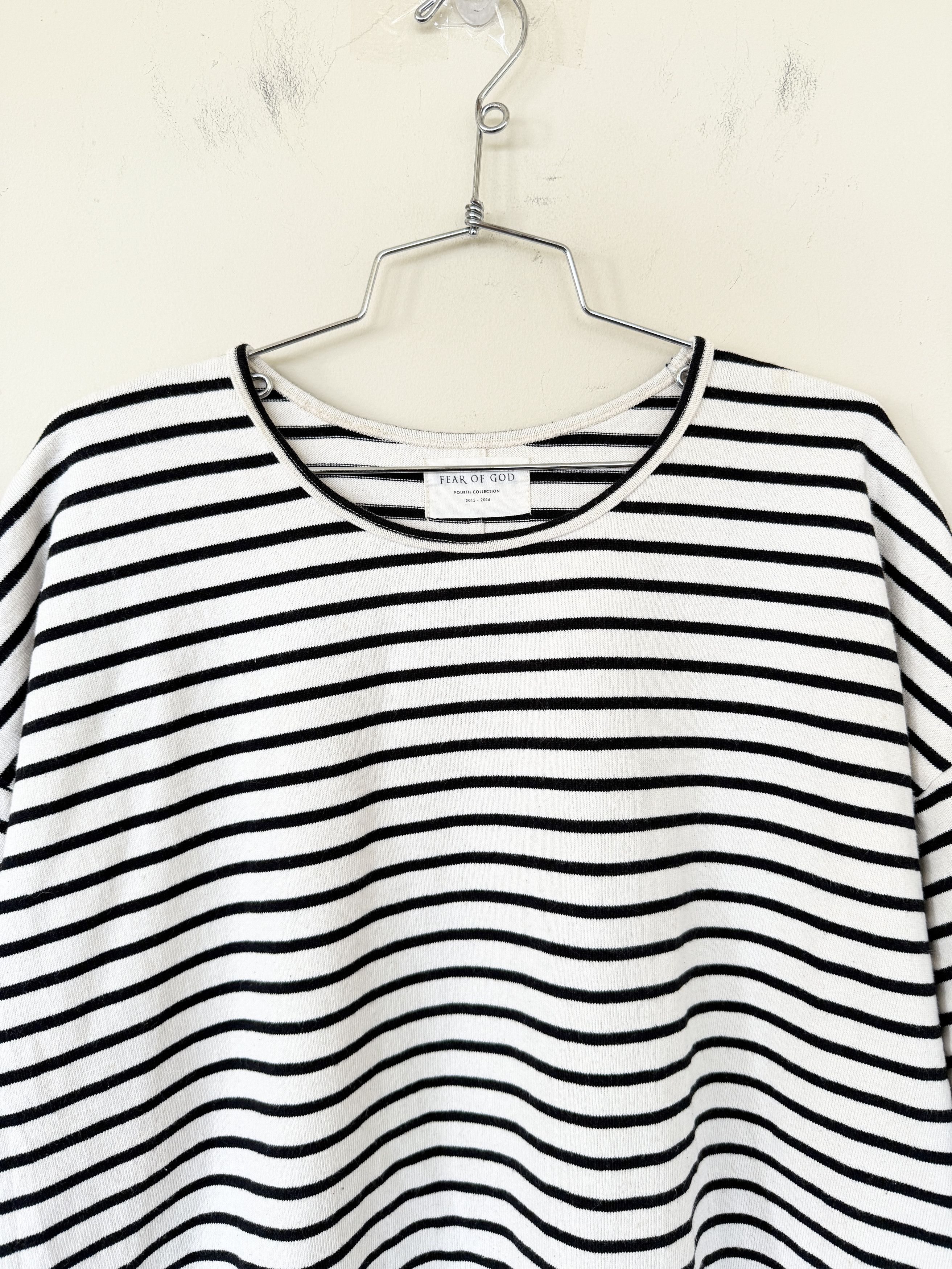 Fear of God Fear of God Striped Boxy Tee 4th Collection Size US XL / EU 56 / 4 - 4 Thumbnail