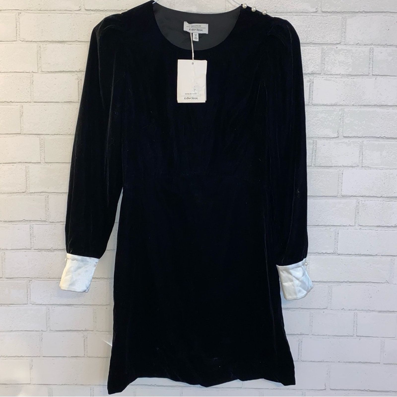 & Other Stories NEW & Other Stories Paris Atelier Velvet Cuff Dress XS NWT Size XS / US 0-2 / IT 36-38 - 3 Thumbnail