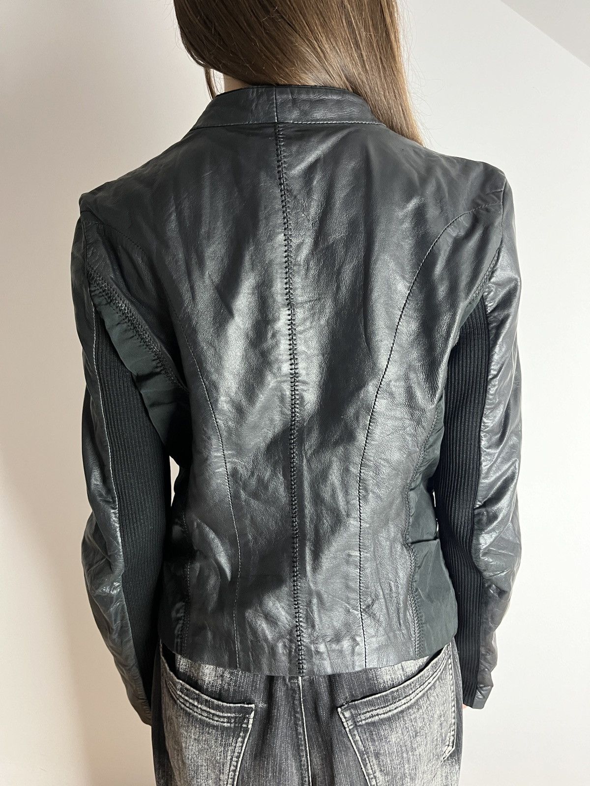 Diesel Black Gold Vintage Diesel Black Gold Rider Punk Lamb Leather Jacket Size M / US 6-8 / IT 42-44 - 4 Thumbnail