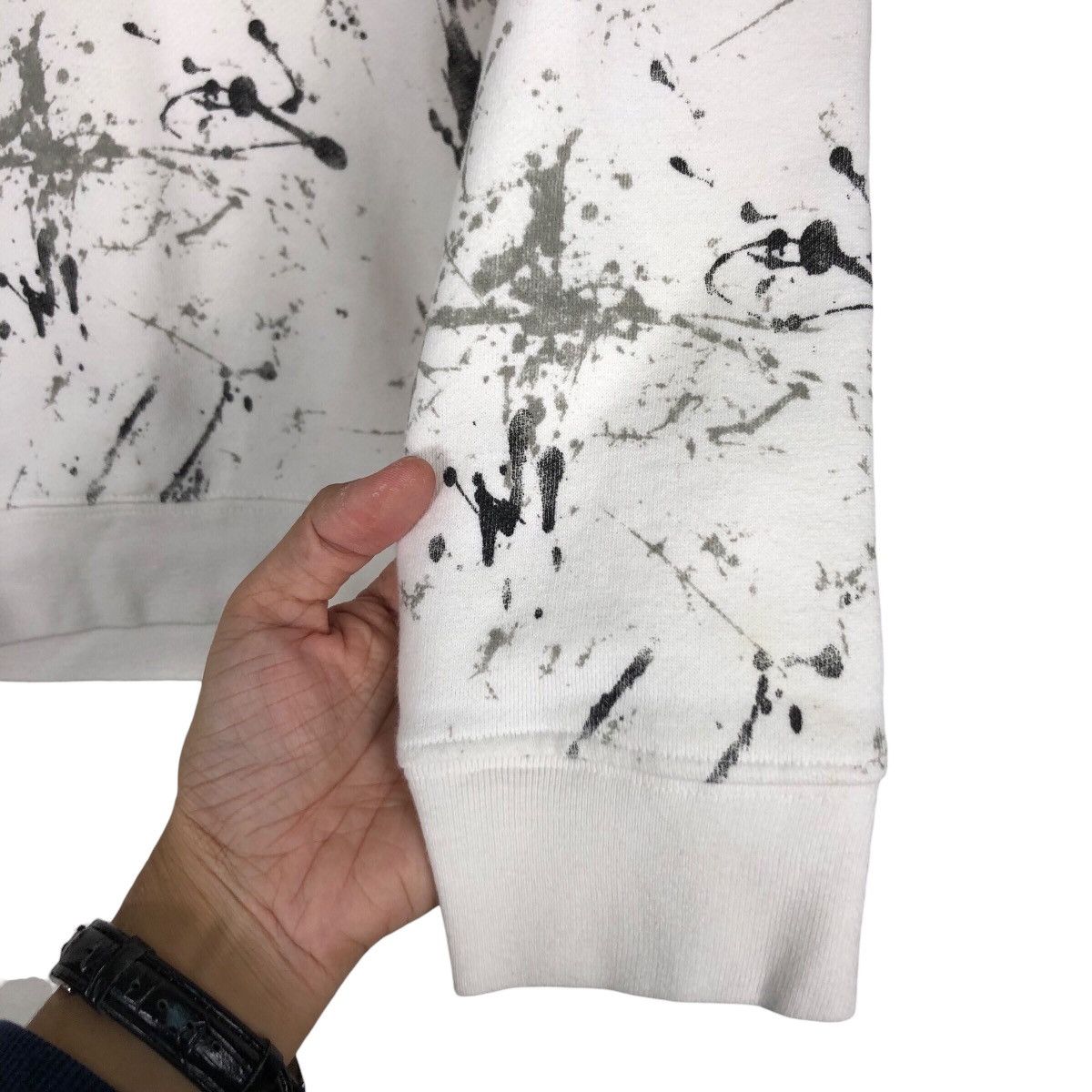 Japanese Brand Rare Painting Abstract Design Sweatshirt Jumper white Size US S / EU 44-46 / 1 - 9 Thumbnail