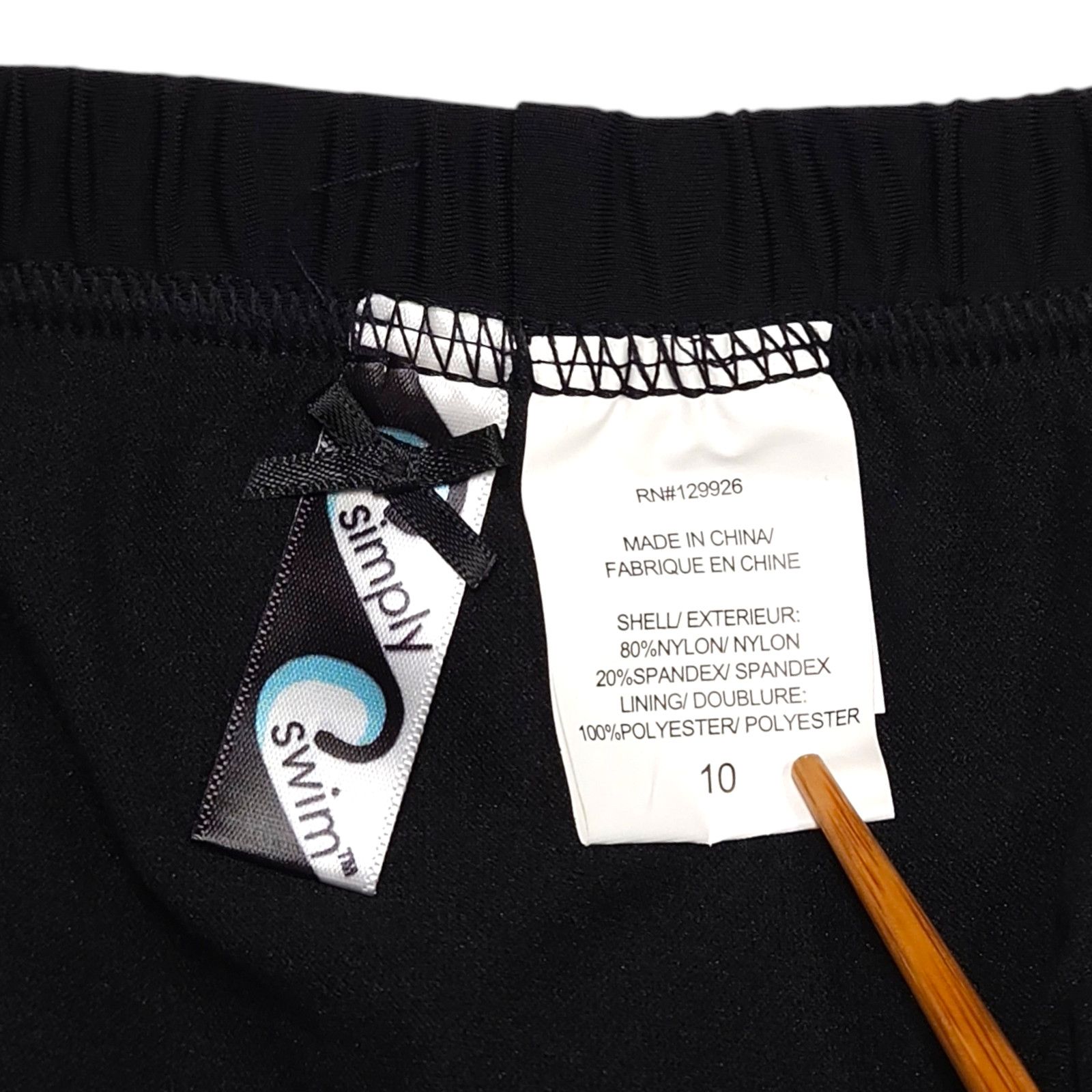 Other NWT Simply Swim Modest Swim Skirt Skort Bottom Sz. 10 Black Size ONE SIZE - 3 Thumbnail
