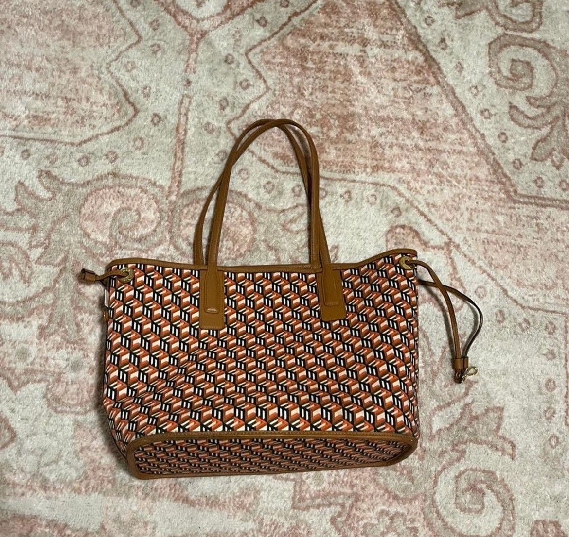 MCM MCM Liz Shopper Tote - Cognac Visetos Size ONE SIZE - 8 Thumbnail