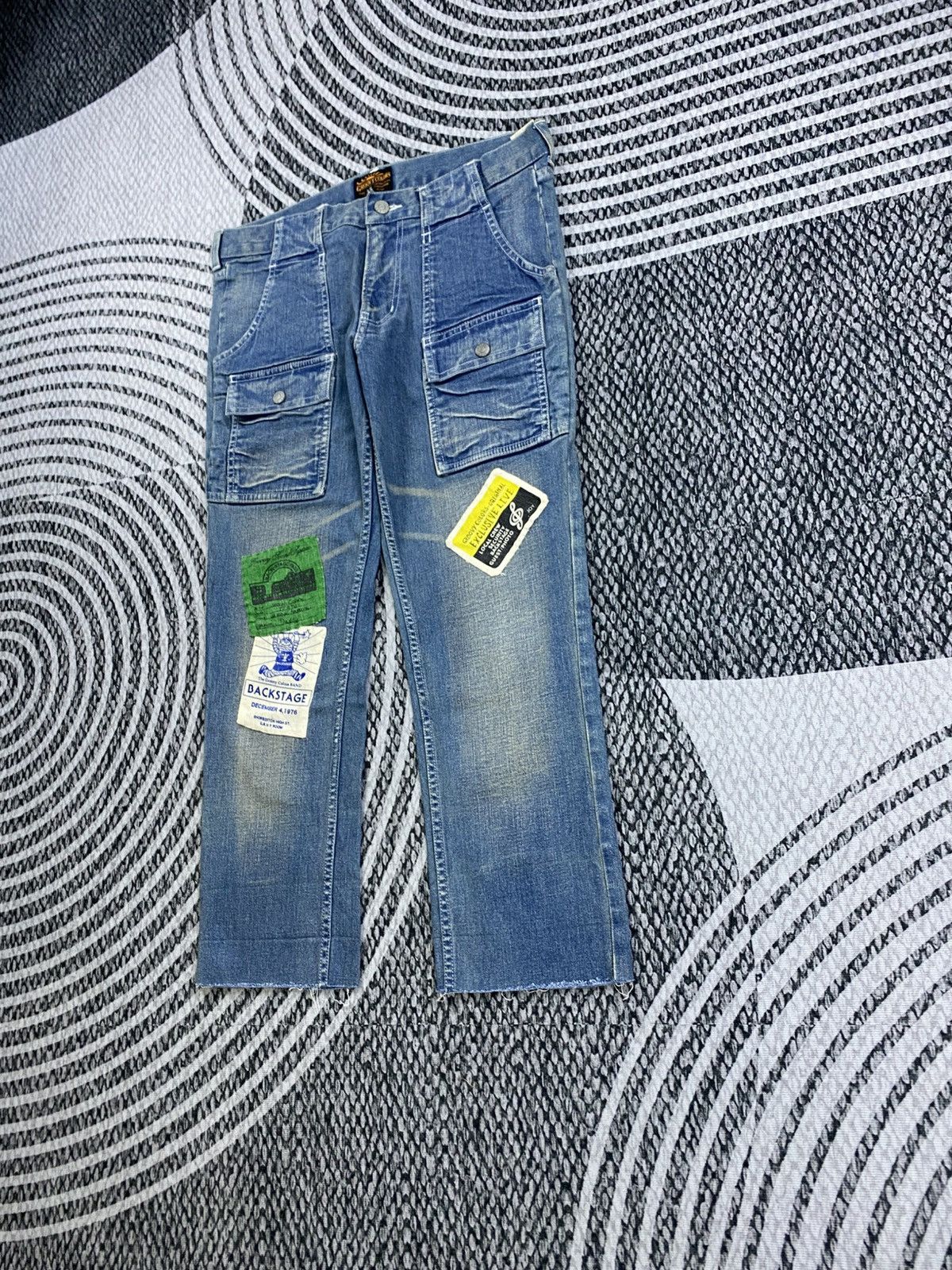 Hysteric Glamour Vtg Groovy Colors Hysteric Style Patches Bush Pants Jeans Size US 33 - 4 Thumbnail