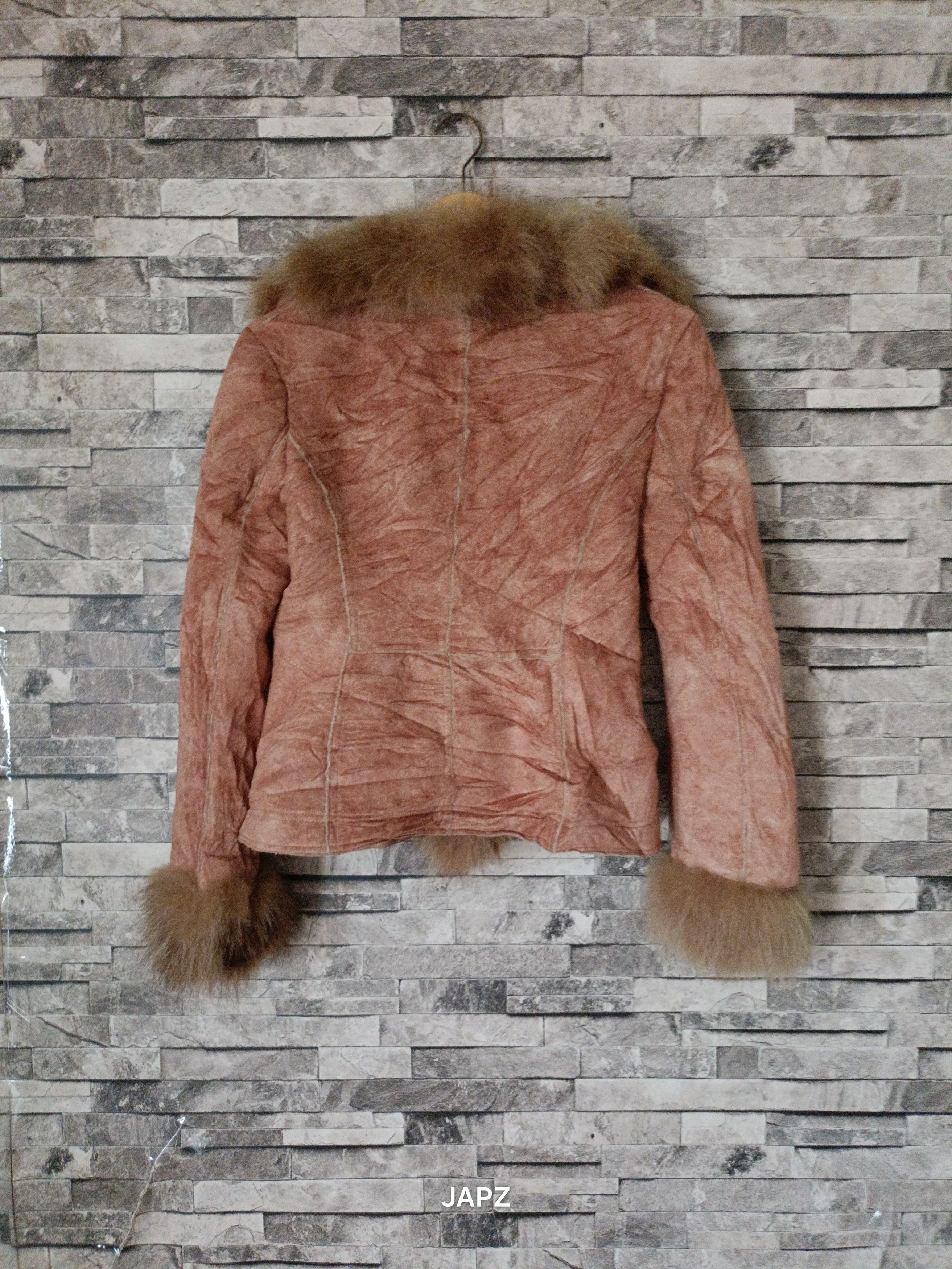 BRAHMIN Y2K Brahmin suede raccoon fur jacket Size S / US 4 / IT 40 - 4 Thumbnail