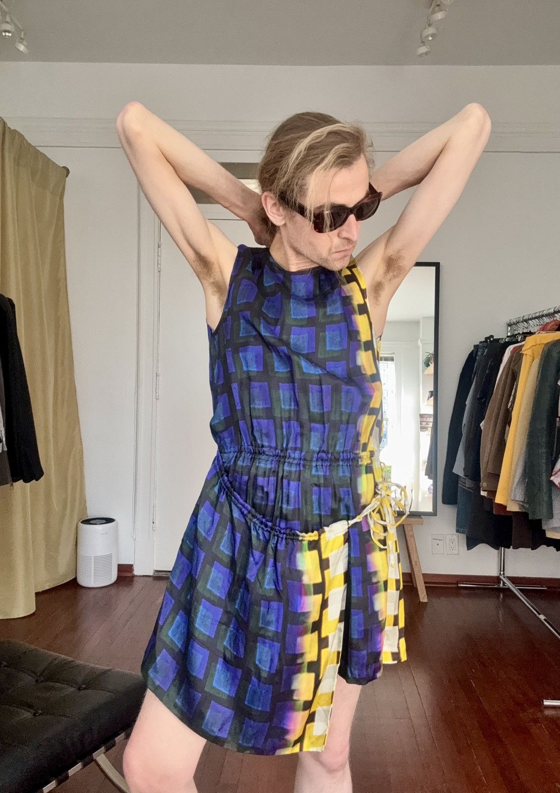Dries Van Noten Dries Van Noten SS21 Len Lye Printed Romper w/ Apron Skirt Size 26" / US 2 / IT 38 - 3 Thumbnail
